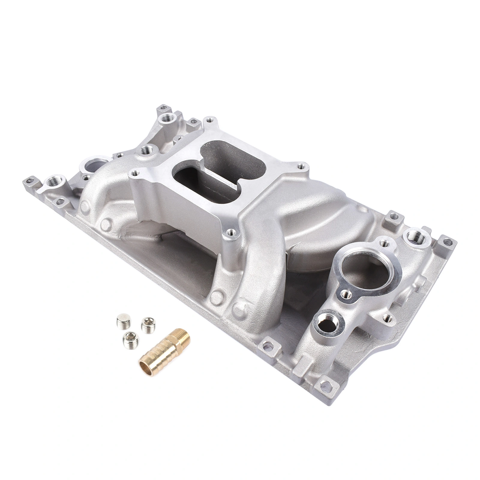 Dual Plane Vortec Air Gap Intake Manifold Fits for Small Block Chevy SBC 350 1996-up view 5