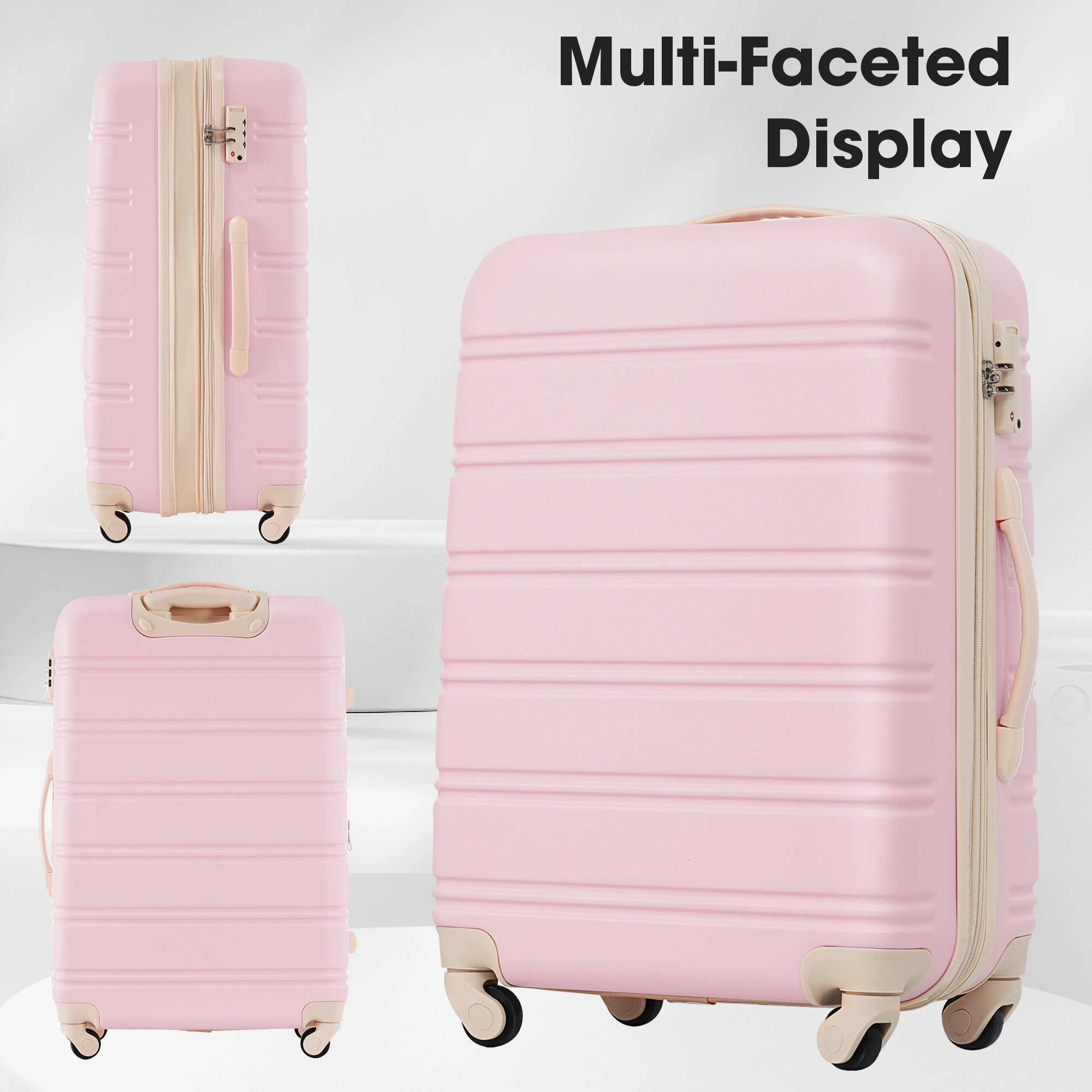 Hardshell Luggage Sets 4 pcs + Bag Spinner Suitcase with TSA Lock Lightweight-16"+20"+24"+28" Luggages view 3