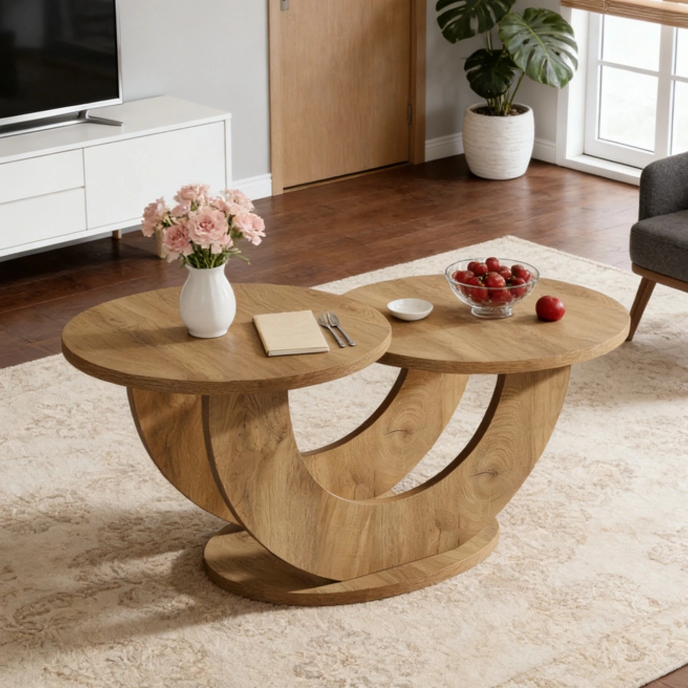 Modern End Table with Storage Shelf, Small Side Table for Living Room Bedroom, Compact Nightstand with Open Cabinet, Wood Look Accent Table view 8