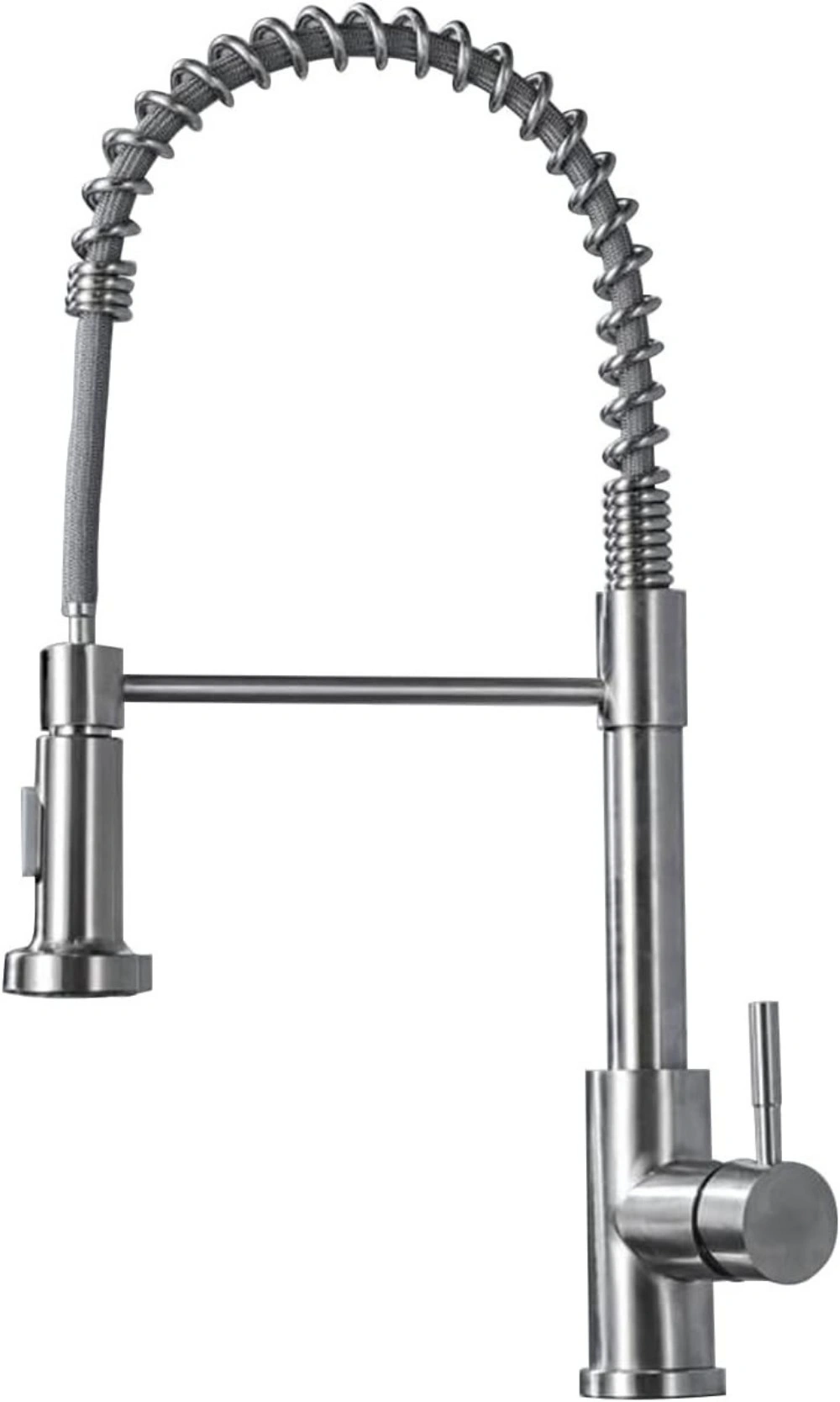 Modern Monobloc Pull Out Kitchen Mixer Tap, Dual Spout Spray, Single Lever 360° Swivel view 4