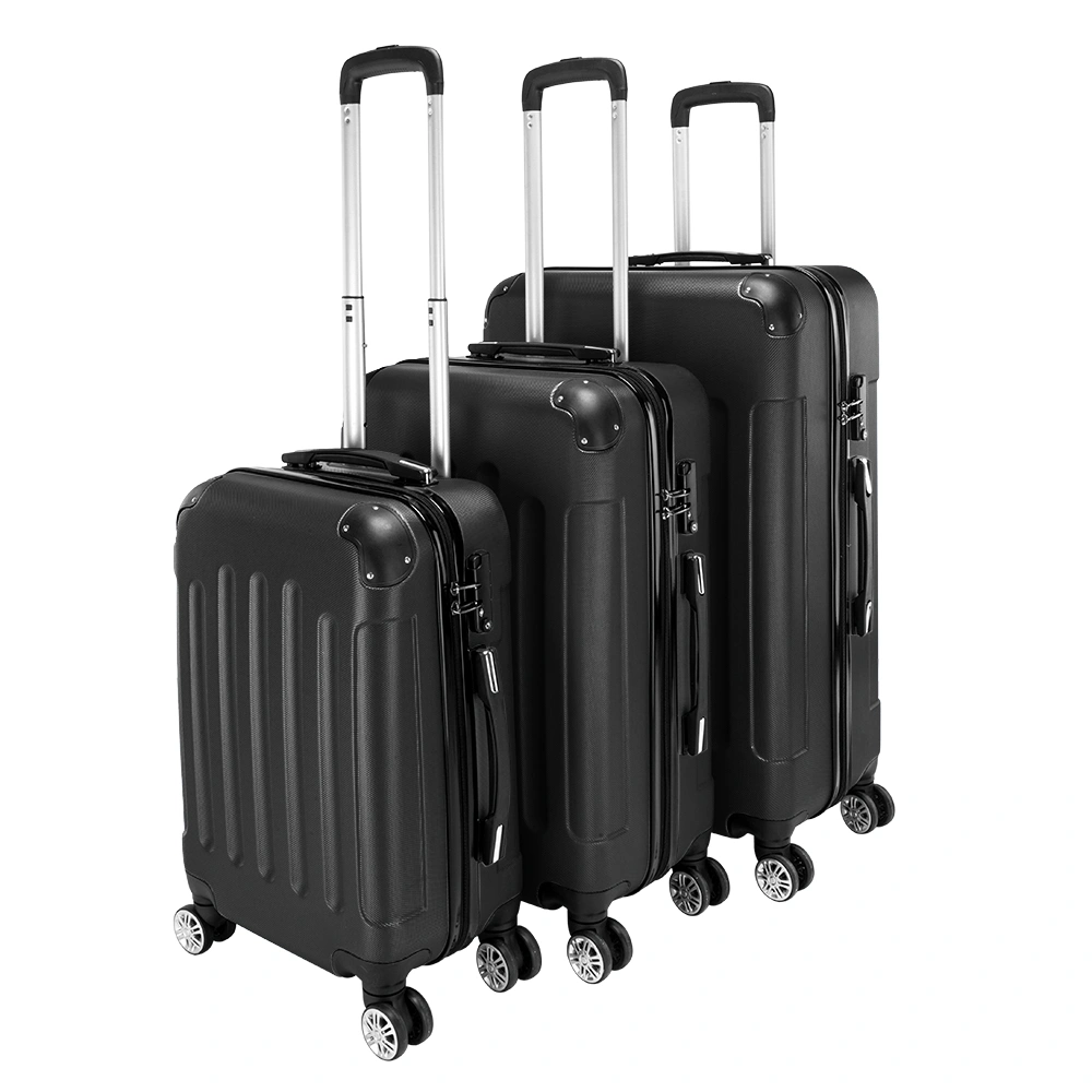 3 Pcs Suitcase Lightweight ABS Carry-on Hand Luggage 4 Spinner Wheels Trolley Case view 2