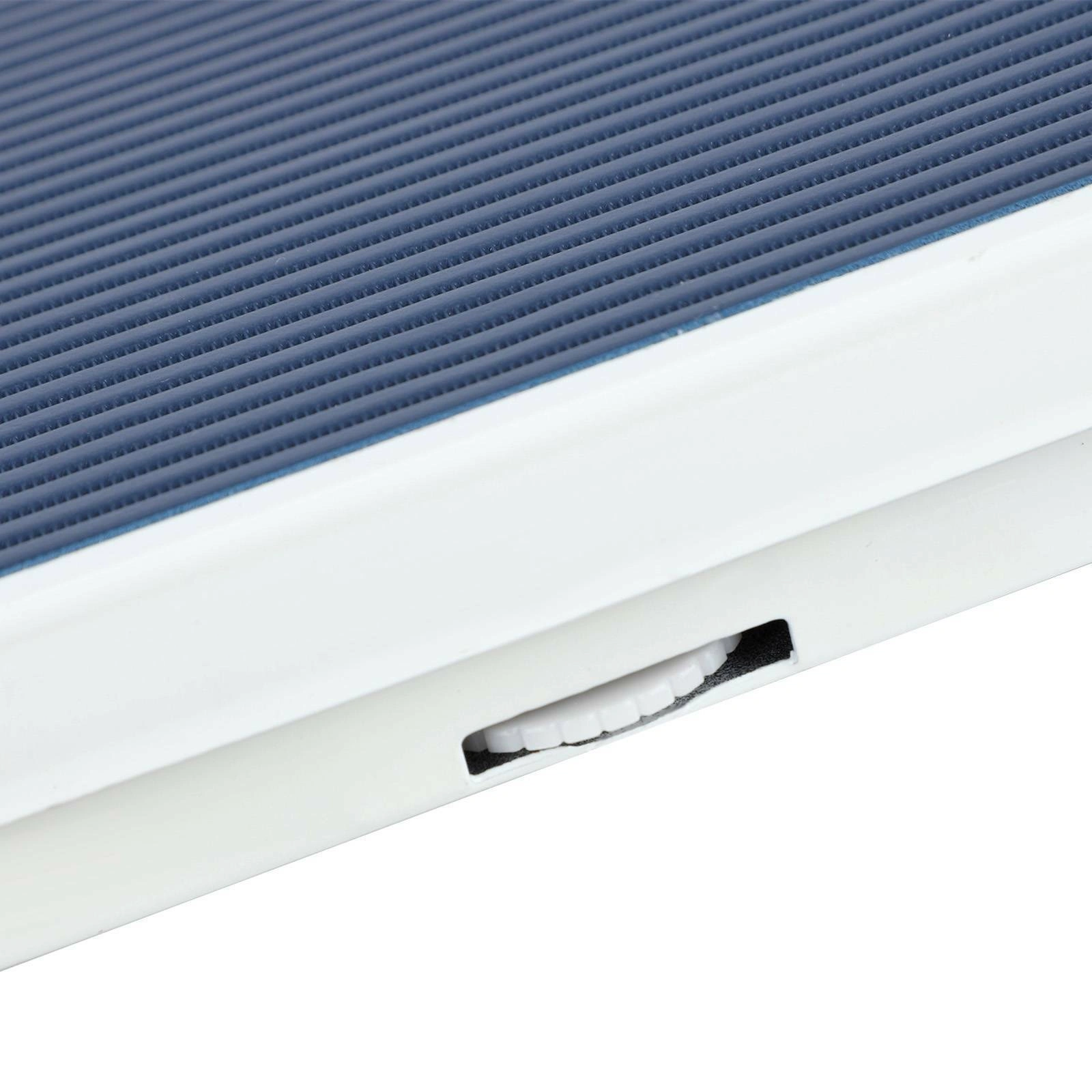 Mechanical Bathroom Scale 130kg, Analog Dial Body Weight Scale, White & Blue Home Health Monitor view 3