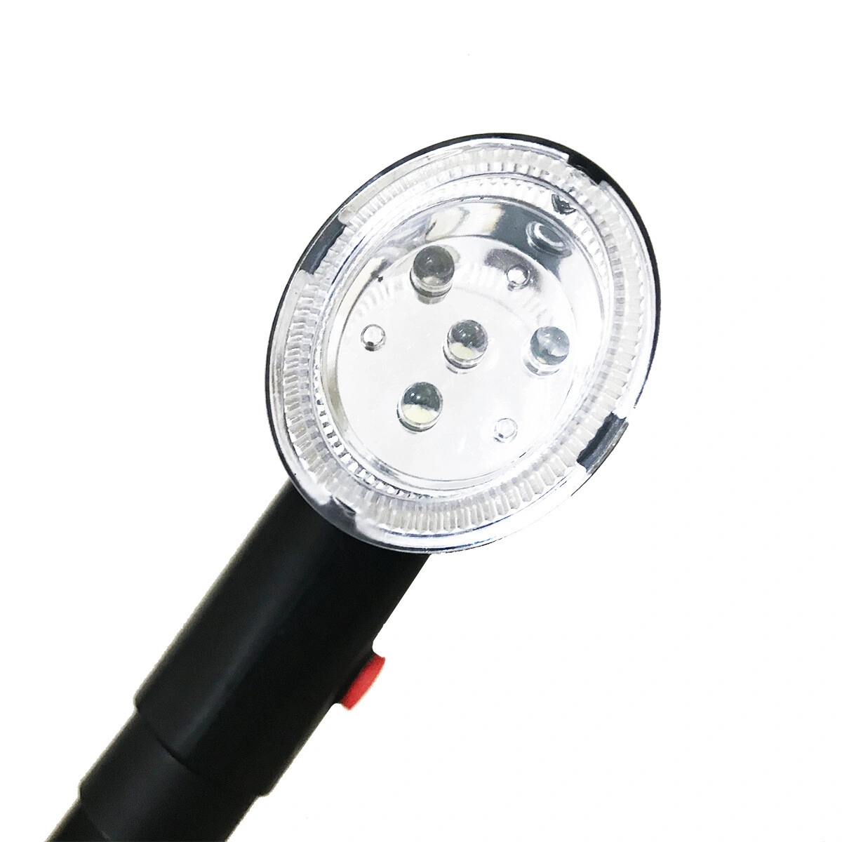 Adjustable Folding Walking Cane for Camping Hiking, 5-Level Height LED Light & Alarm, Lightweight Trekking Stick view 4