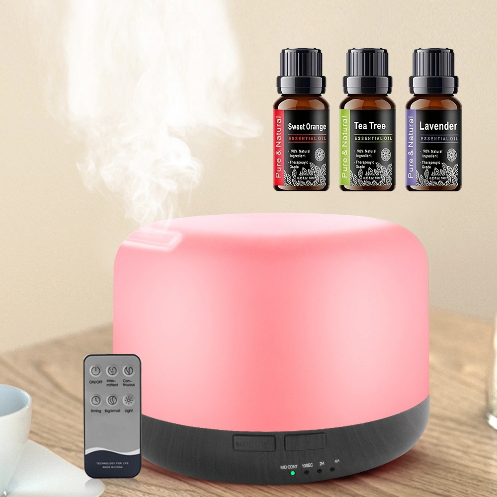 500ml Ultrasonic Essential Oil Diffuser & Humidifier with Remote, Auto-Off Timer, 7 Color Changing Night Light for Home, Office, Yoga view 11
