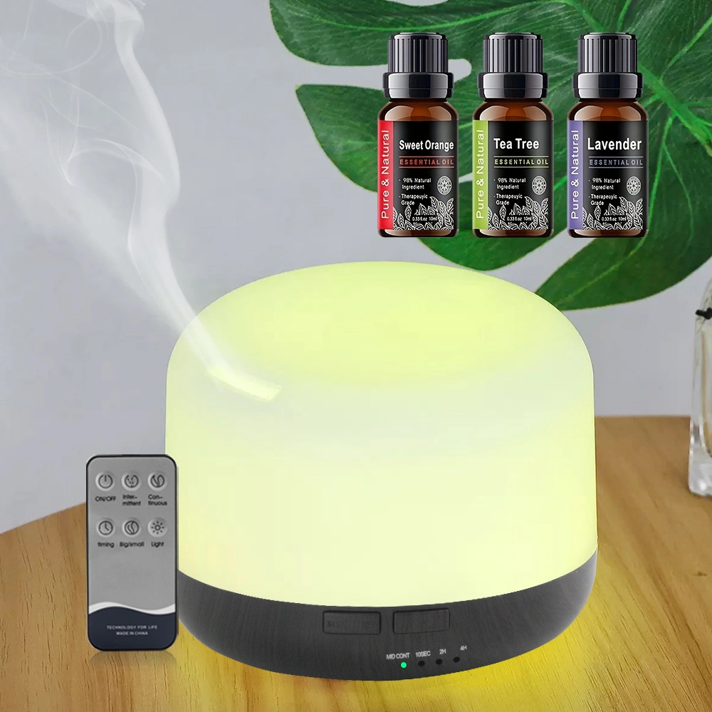 500ml Ultrasonic Essential Oil Diffuser & Humidifier with Remote, Auto-Off Timer, 7 Color Changing Night Light for Home, Office, Yoga view 8