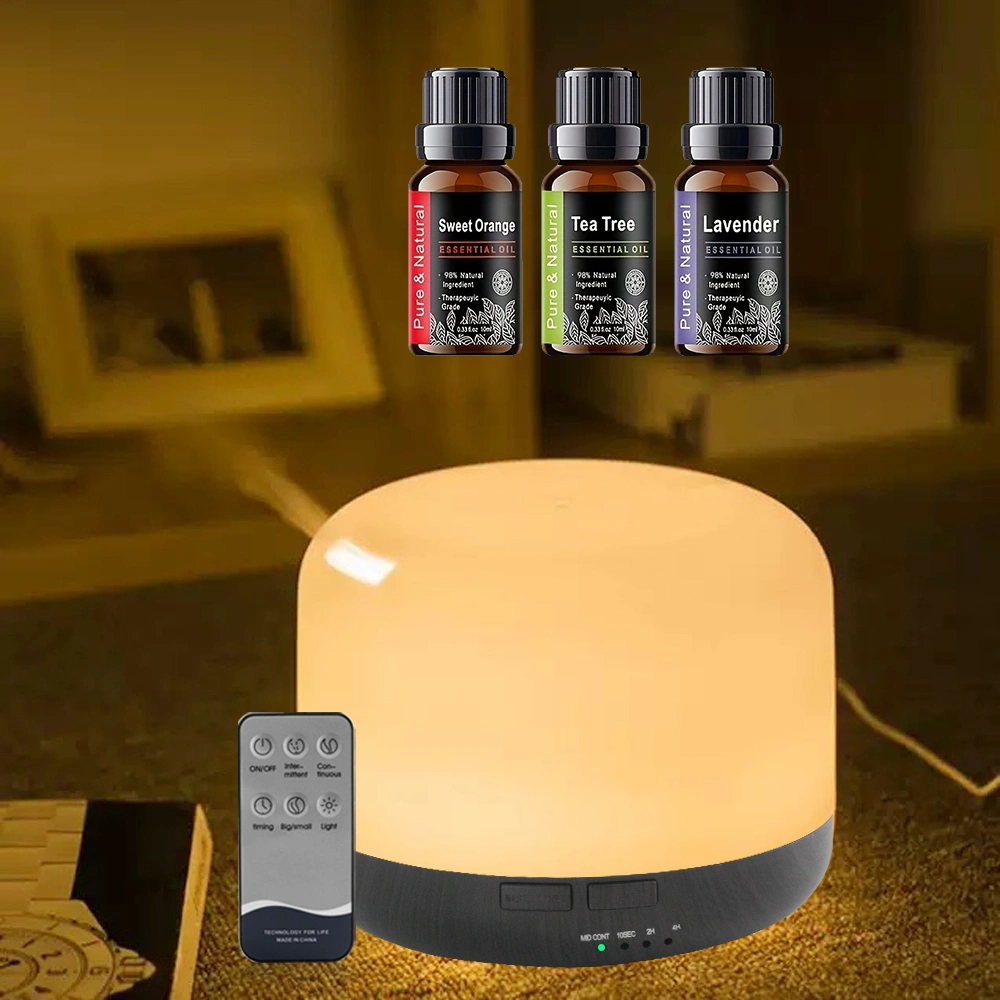 500ml Ultrasonic Essential Oil Diffuser & Humidifier with Remote, Auto-Off Timer, 7 Color Changing Night Light for Home, Office, Yoga view 9
