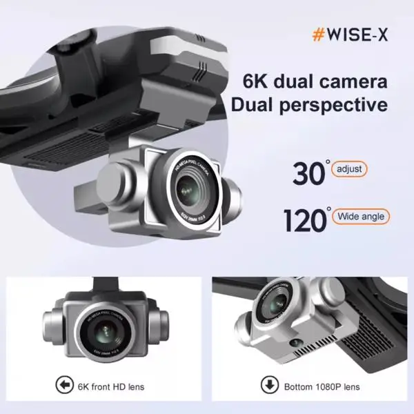 3 batteryV14 Professional Drone 6K HD Dual Camera Wifi FPV Portable RC Quadcopter, Drones suitable for adults/beginners.Logistics is randomly sent by UPS/UNI/GOFO/USPS/. view 4