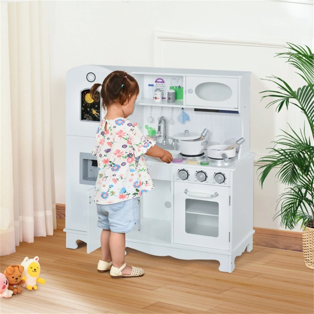 Large Gaming Kitchen Island Cart with Storage Shelf, Mobile Kitchen Station view 2
