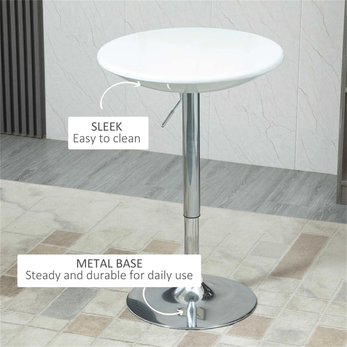 Modern Coffee Table Bar Table, Multi-Function Side Table with Storage Shelf, Living Room & Bedroom End Table
