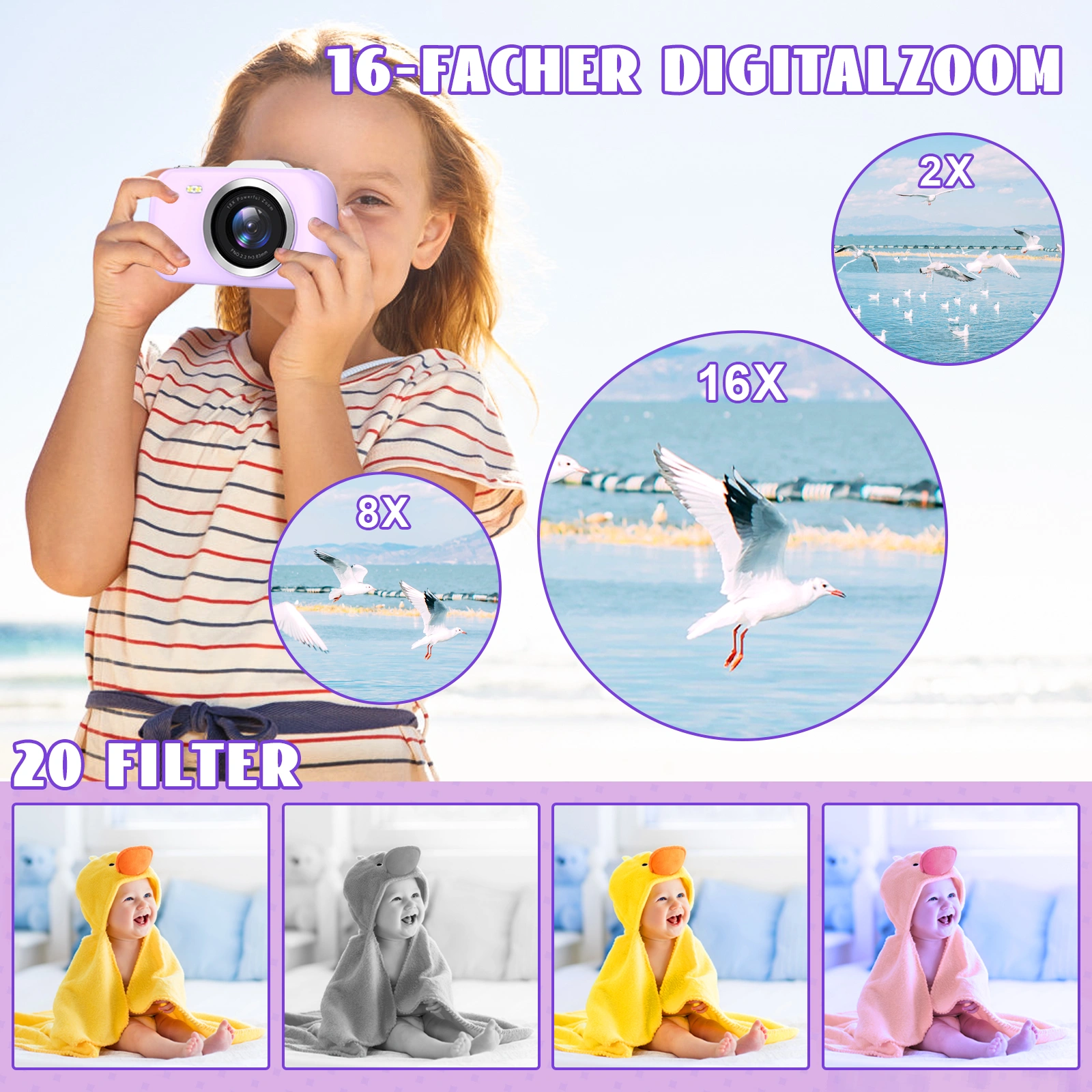 64MP Digital Camera G7, 4K Ultra HD Compact Camera, High Quality Photo & Video Recording for Beginners view 5