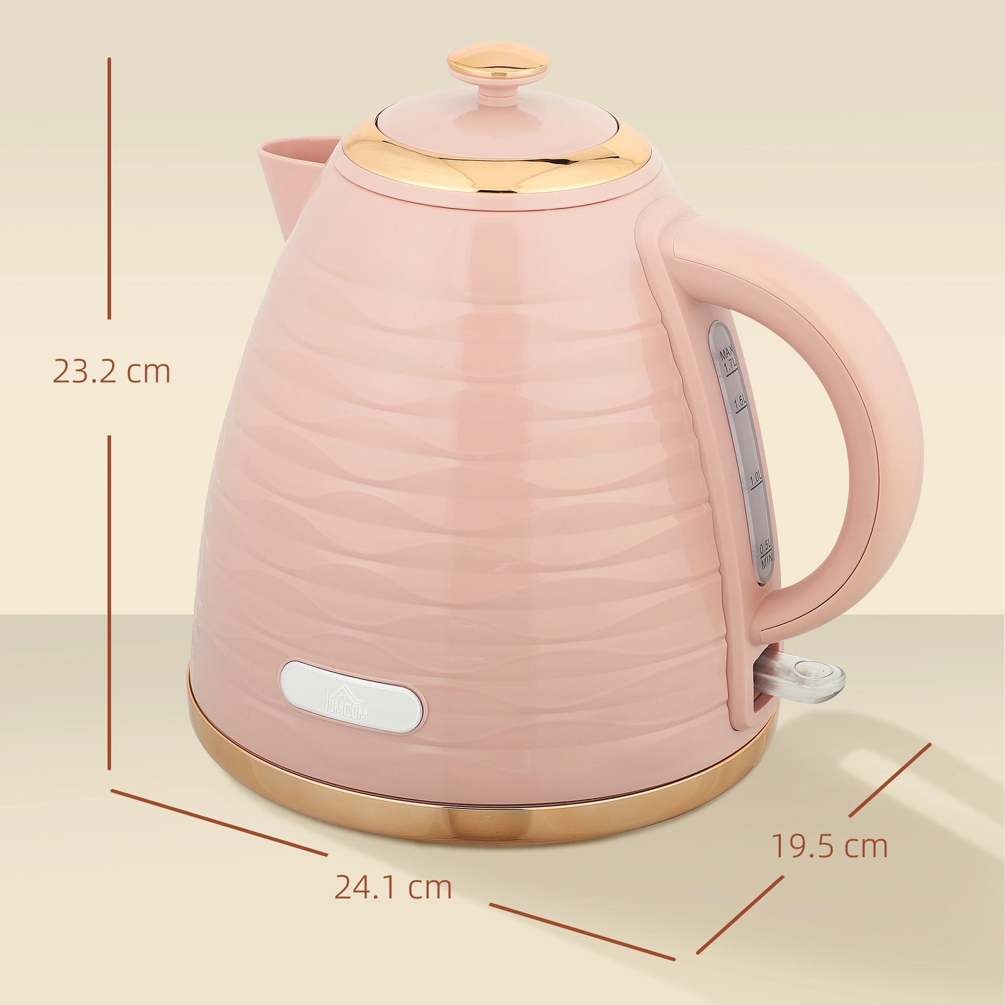 Electric Kettle - 1.7L Stainless Steel Fast Boiling Water Kettle with Auto Shut-Off and Cordless Design view 2