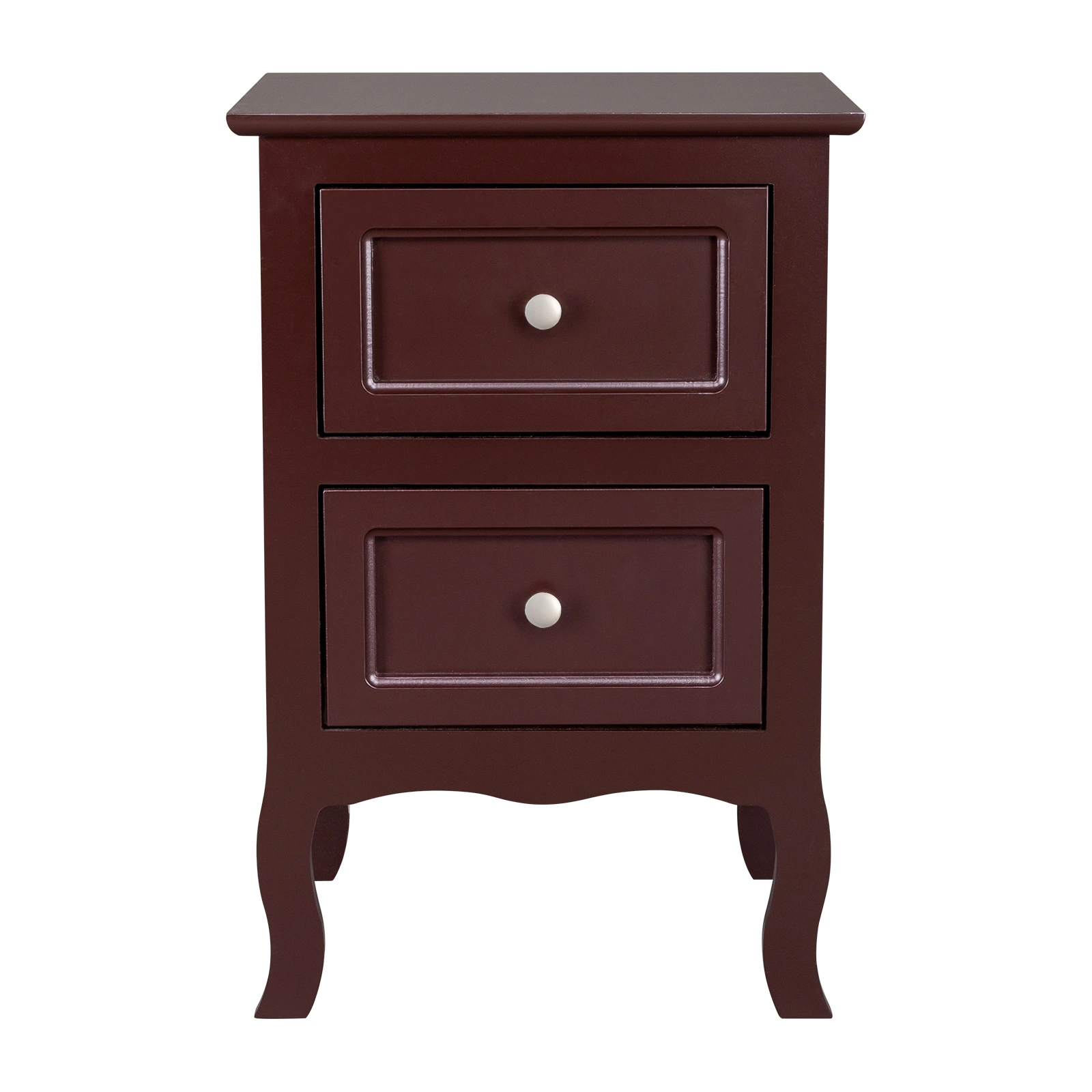 2PCS Country Style Two-Tier Night Stands, Large Size Bedside Tables with Storage Shelf, Wood Finish End Tables for Bedroom view 14