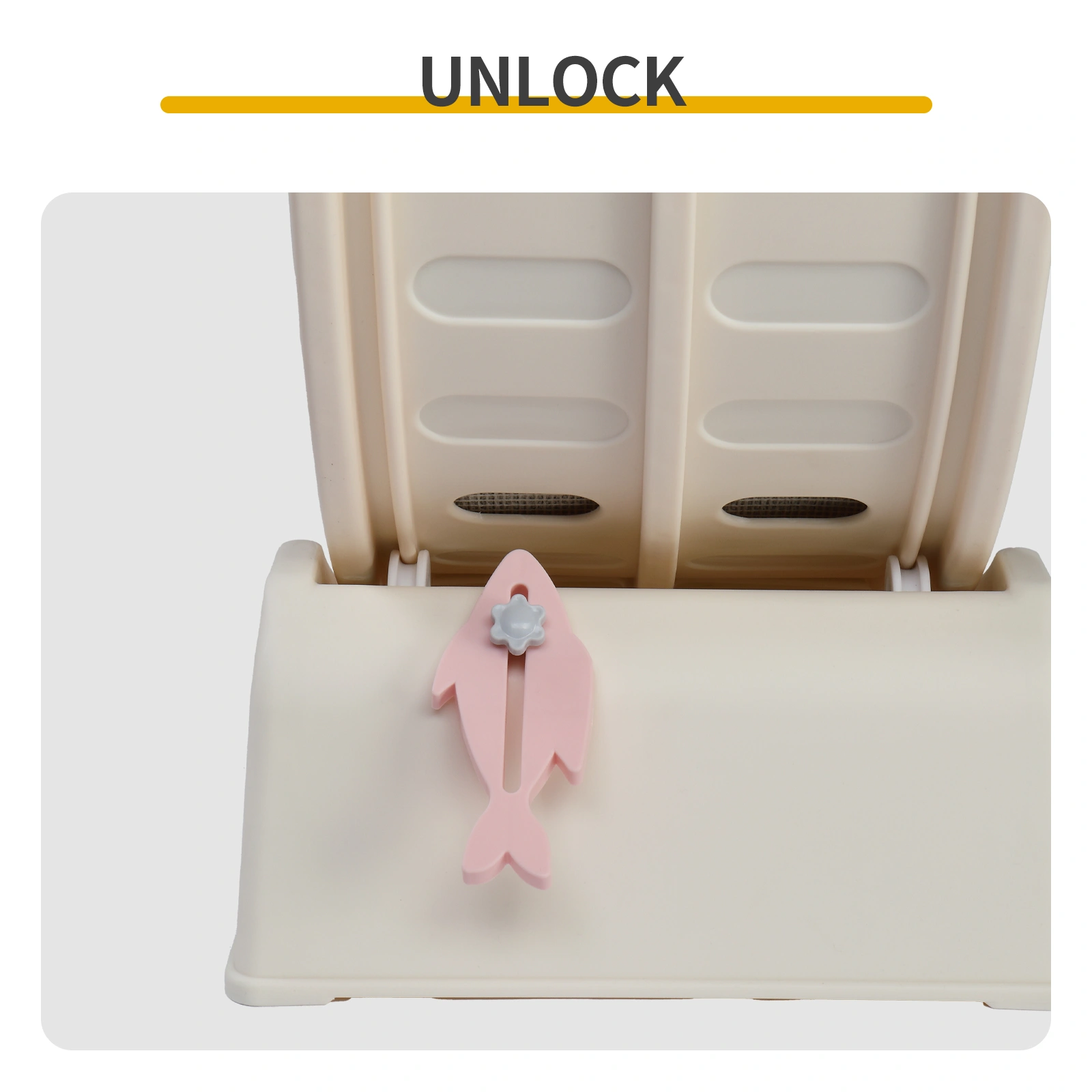 80*34*86CM, Off-white PP track connector assembly, circular design with gray carpet + 1 cat teaser stick, 15kg cat treadmill view 7
