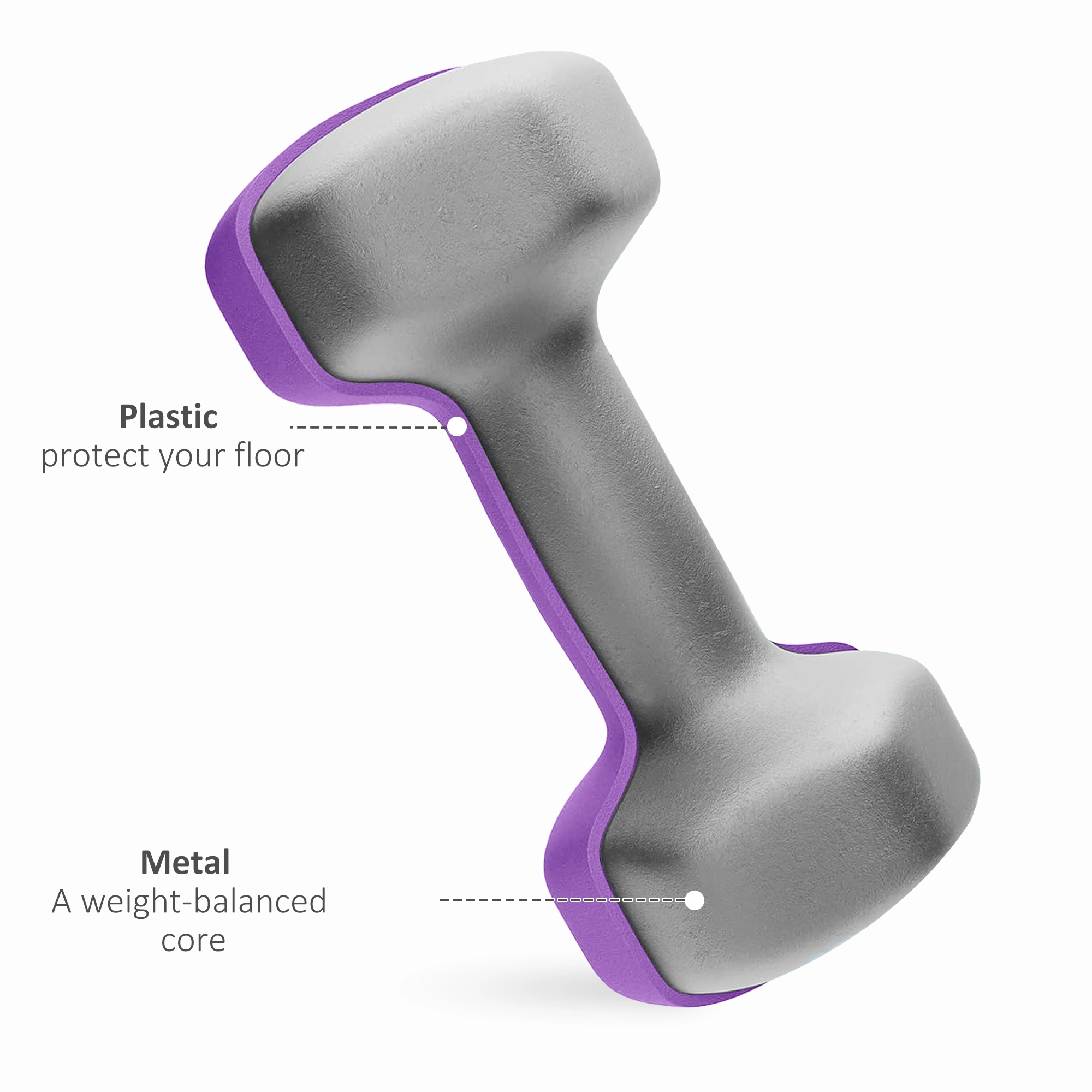 Hex Rubber Dumbbell 5lb, Pair, 5-Pound Weight for Home Gym Strength Training, Non-Slip Handle view 2