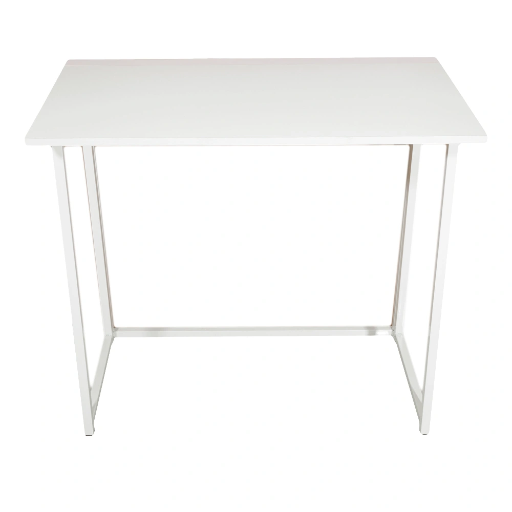 Simple Collapsible Computer Desk White view 5