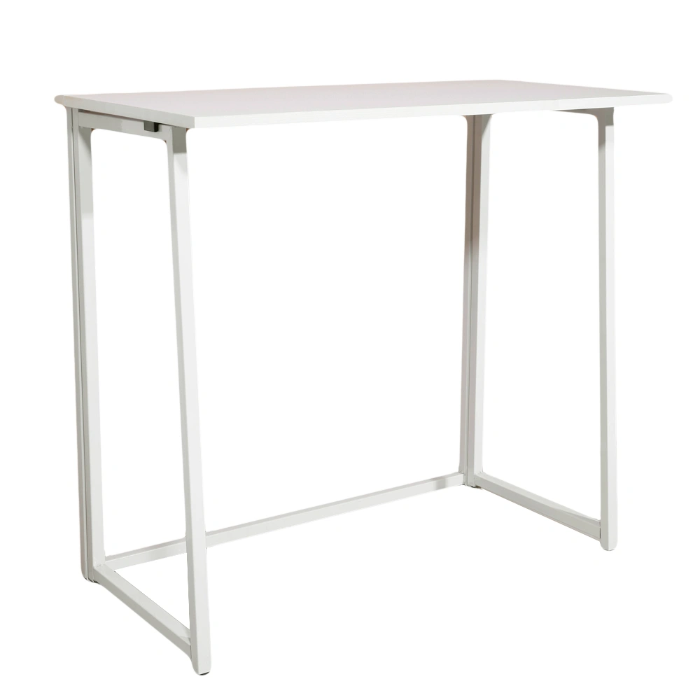 Simple Collapsible Computer Desk White view 6