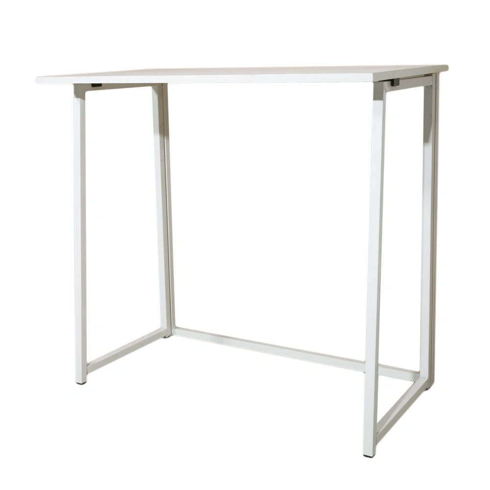 Simple Collapsible Computer Desk White view 7