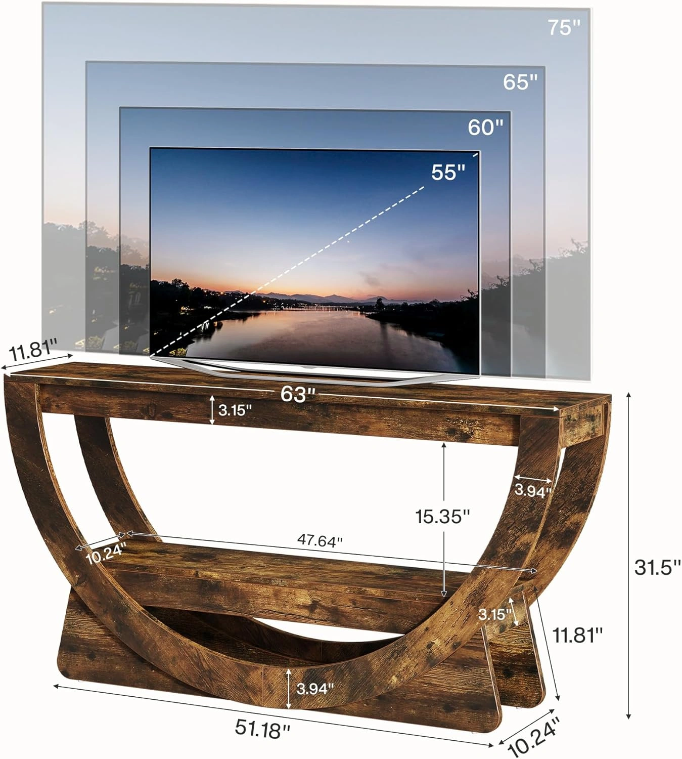 Long Console Table/Living room table(Not Supported non-defective remorse returns) view 2