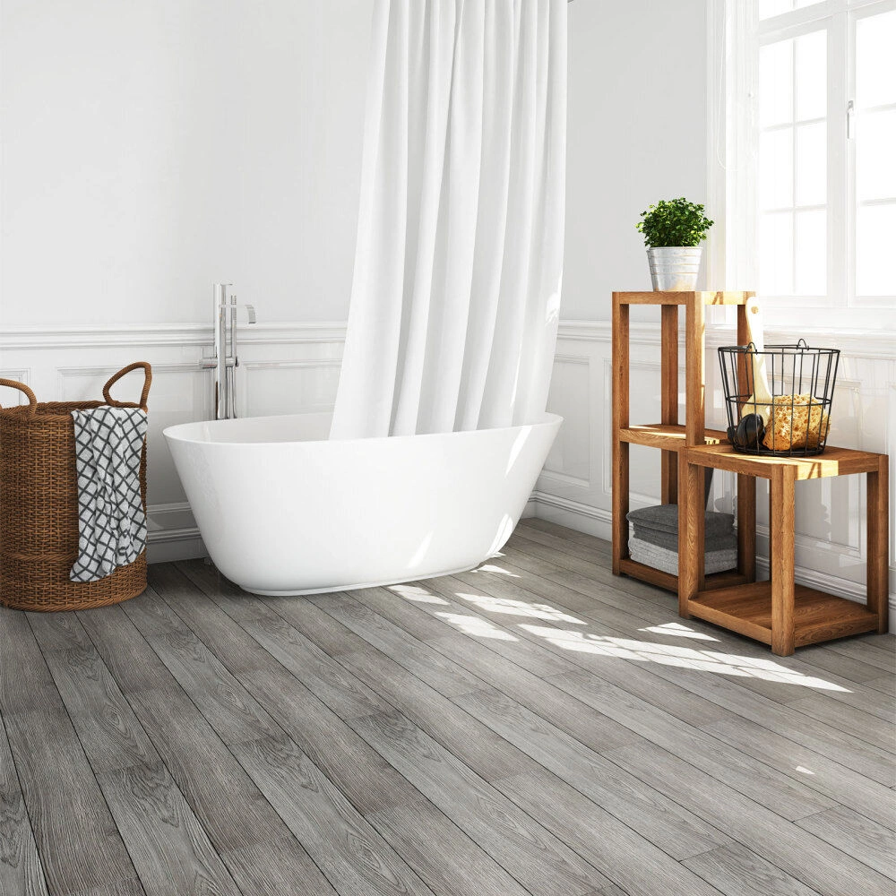 5m² Self-Adhesive Vinyl Plank Flooring Wood Look, Peel and Stick Tile for Bathroom Decor view 5