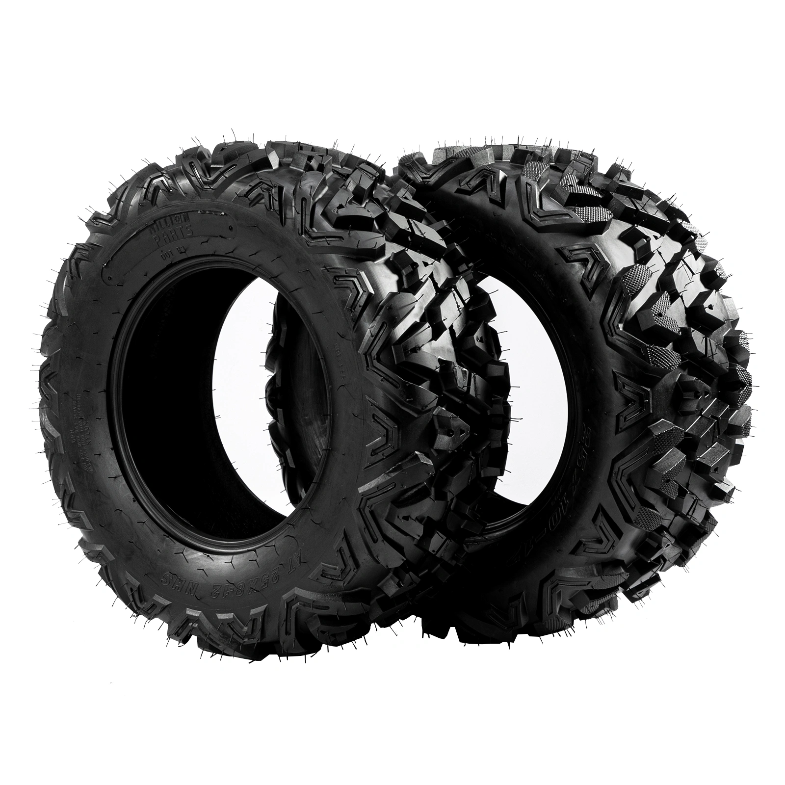 Complete Set of 4 All Terrain ATV UTV Tires 25x8-12 Front & 25x10-12 Rear 6PR Tubeless view 22