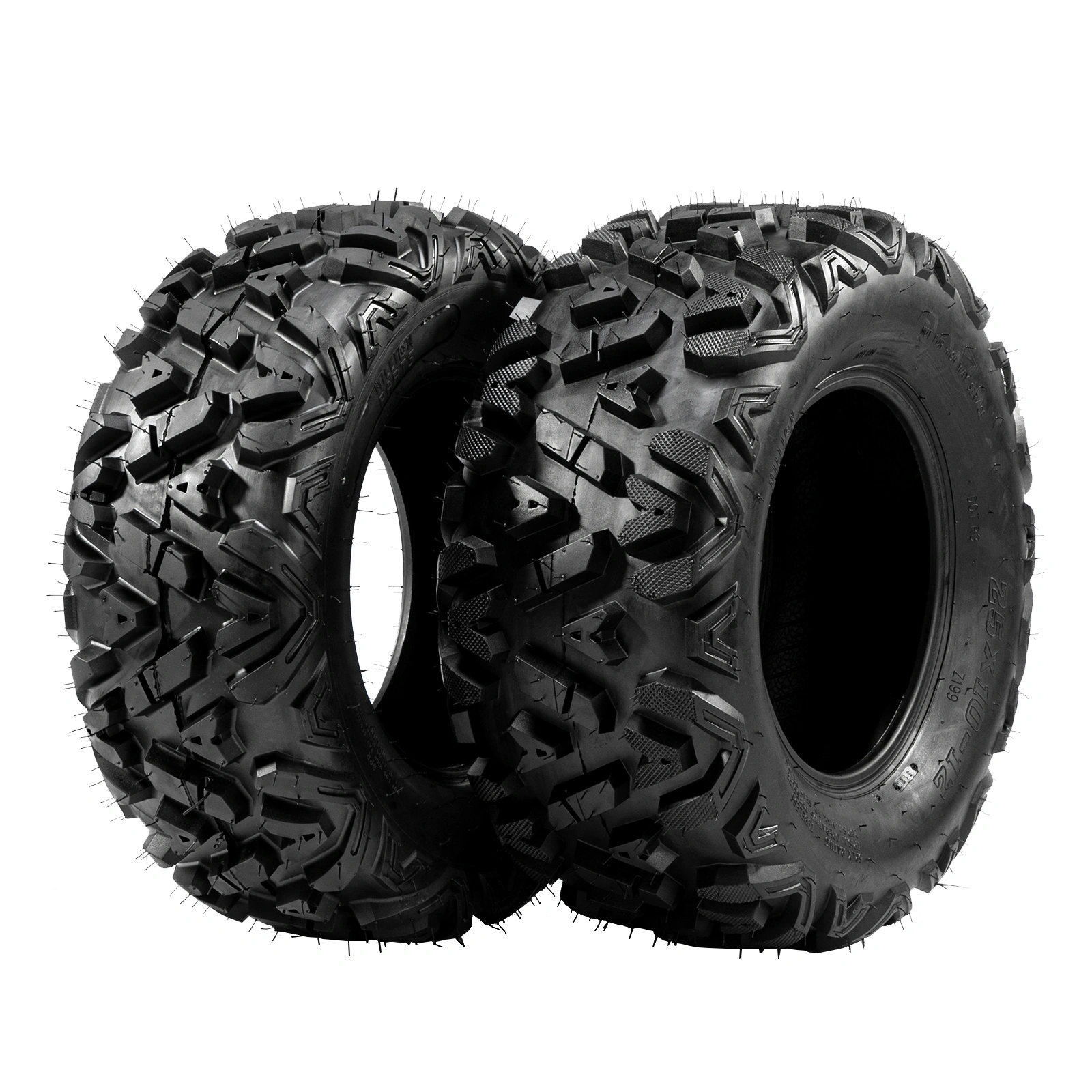 Complete Set of 4 All Terrain ATV UTV Tires 25x8-12 Front & 25x10-12 Rear 6PR Tubeless view 24