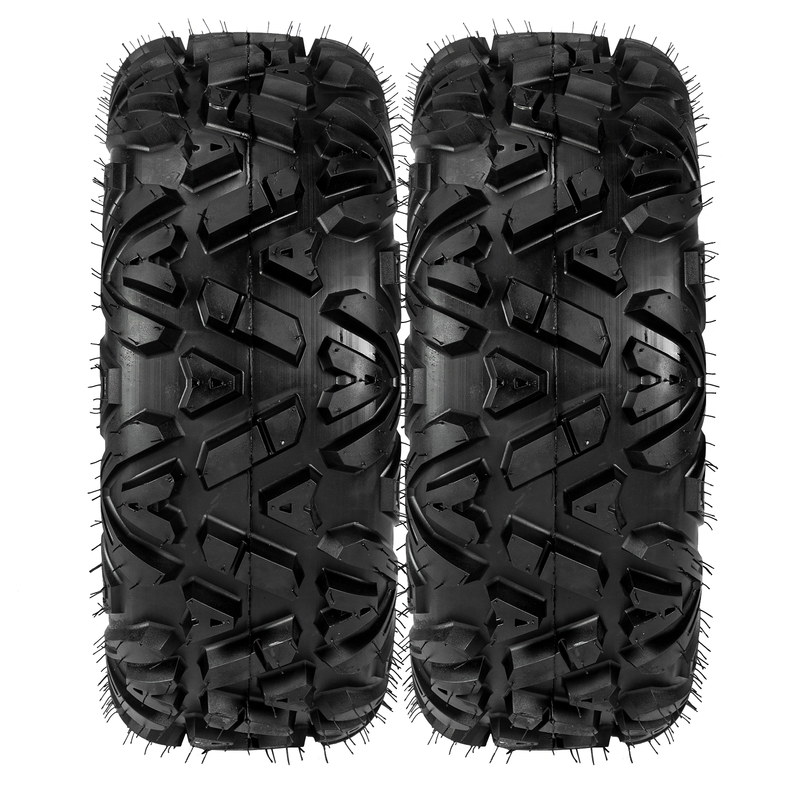 Complete Set of 4 All Terrain ATV UTV Tires 25x8-12 Front & 25x10-12 Rear 6PR Tubeless view 26