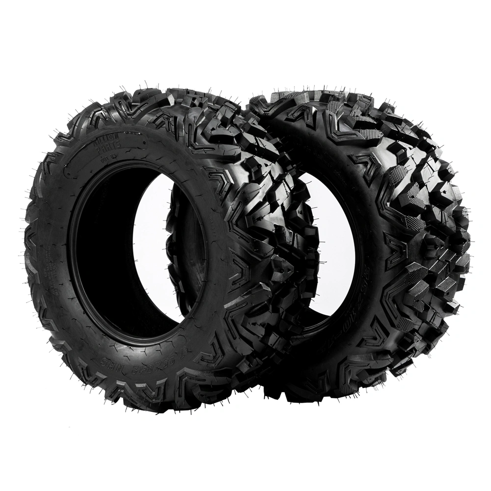 Complete Set of 4 All Terrain ATV UTV Tires 25x8-12 Front & 25x10-12 Rear 6PR Tubeless view 6