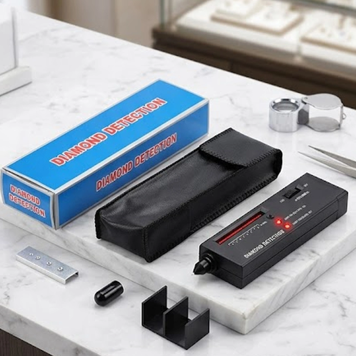 Portable Gemstone Diamond Tester Pen - Jeweler Thermal Conductivity Testing Tool Kit with US Shipping via USPS/DHL/FedEx/UPS - TK/TMEU Self-Pickup view 12