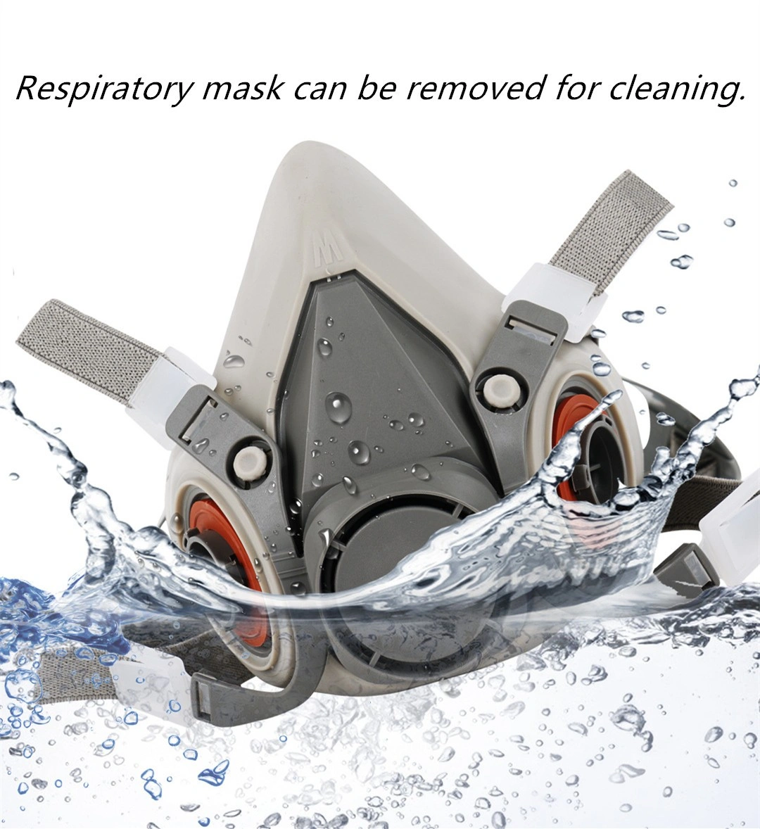 Reusable Half Face Shield Respirator Mask for Painting Welding Sanding Facepiece view 5