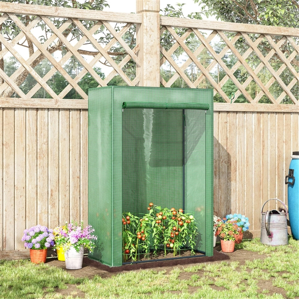 Mini Walk-In Greenhouse, Portable Plant Cold Frame with Zipper Door, 5-Tier Stackable Garden Tunnel