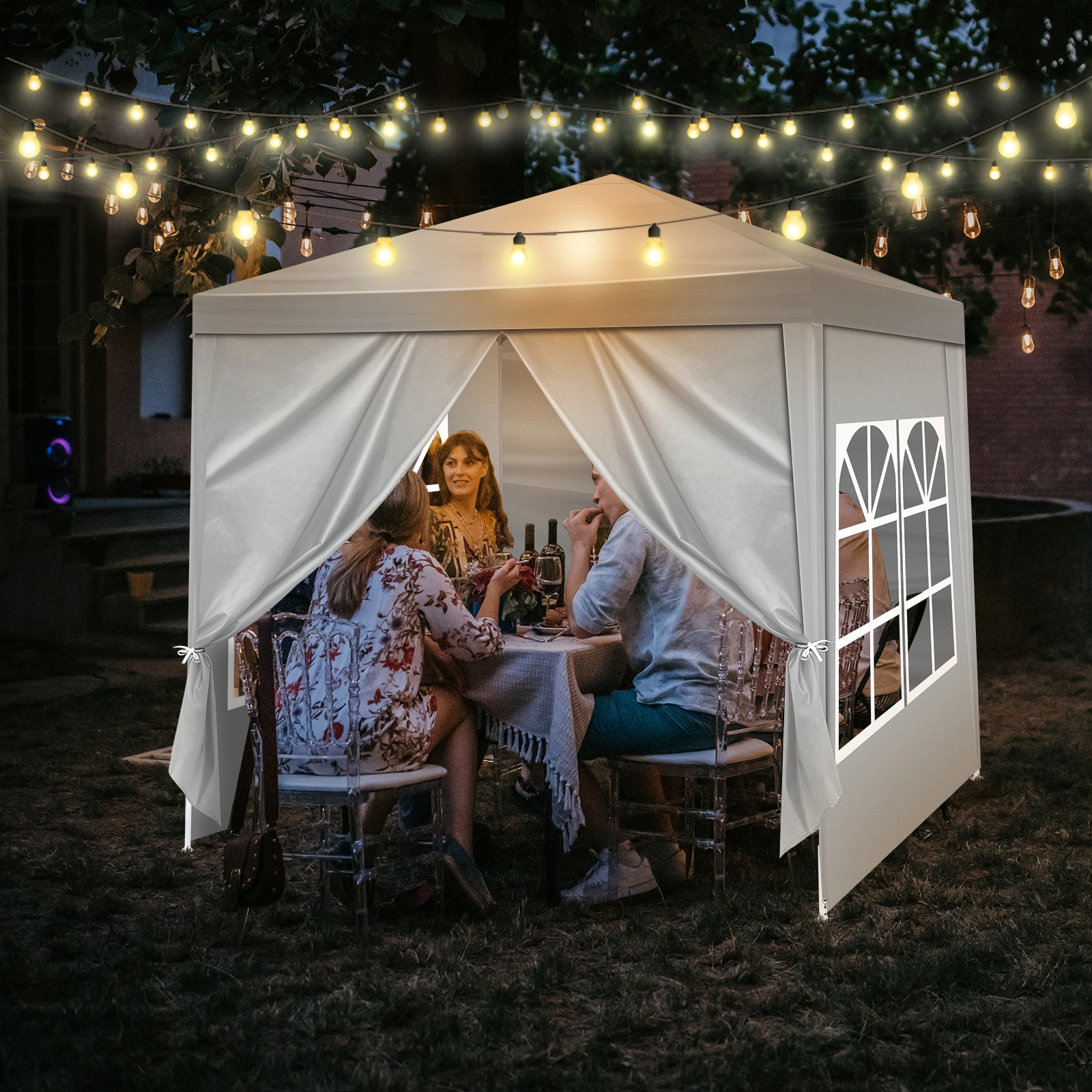 6.5x6.5FT Four Sides Portable Party Tent view 15