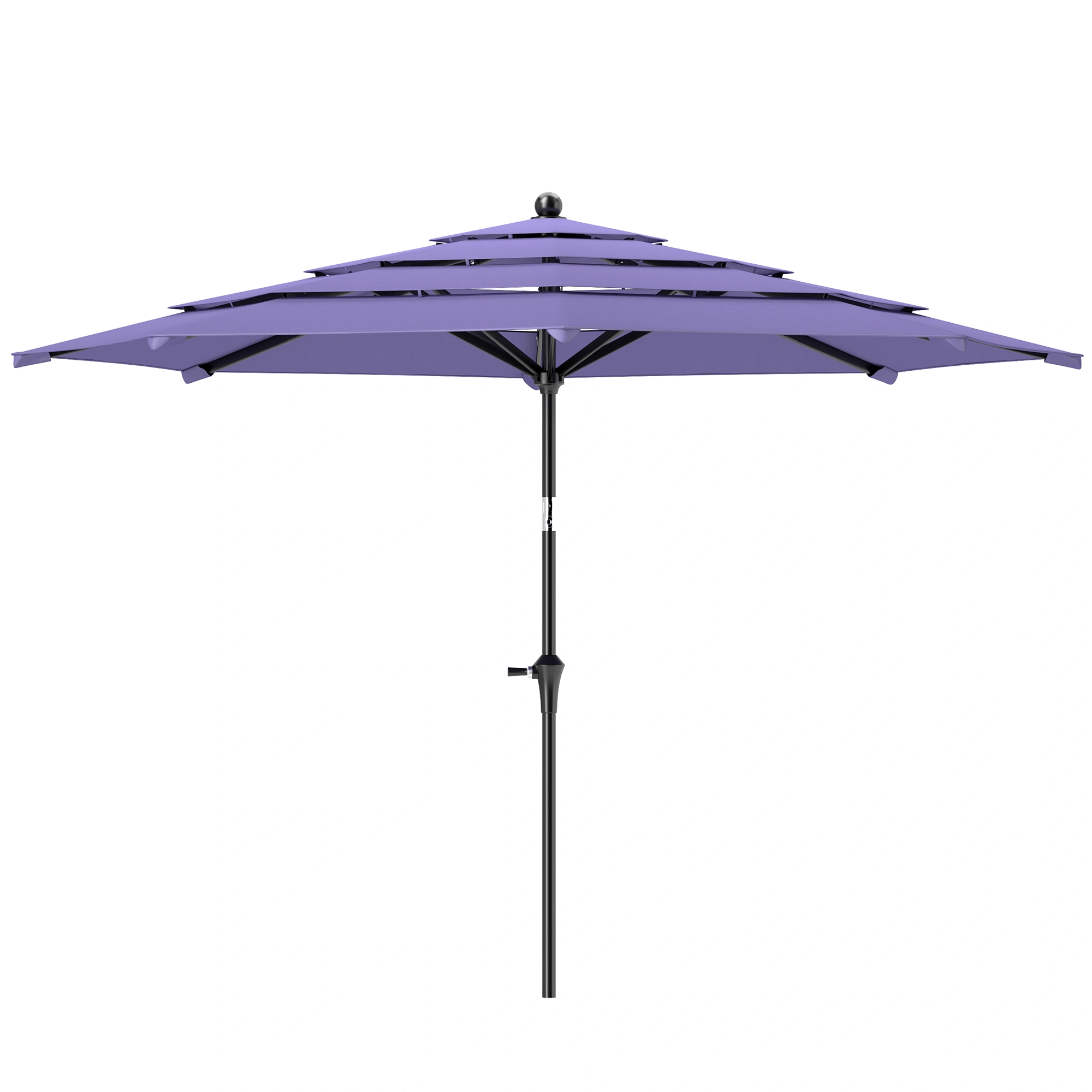 10FT Square Patio Umbrella, Commercial Outdoor Umbrella with Aluminum Frame, Wind Resistant for Restaurant view 3