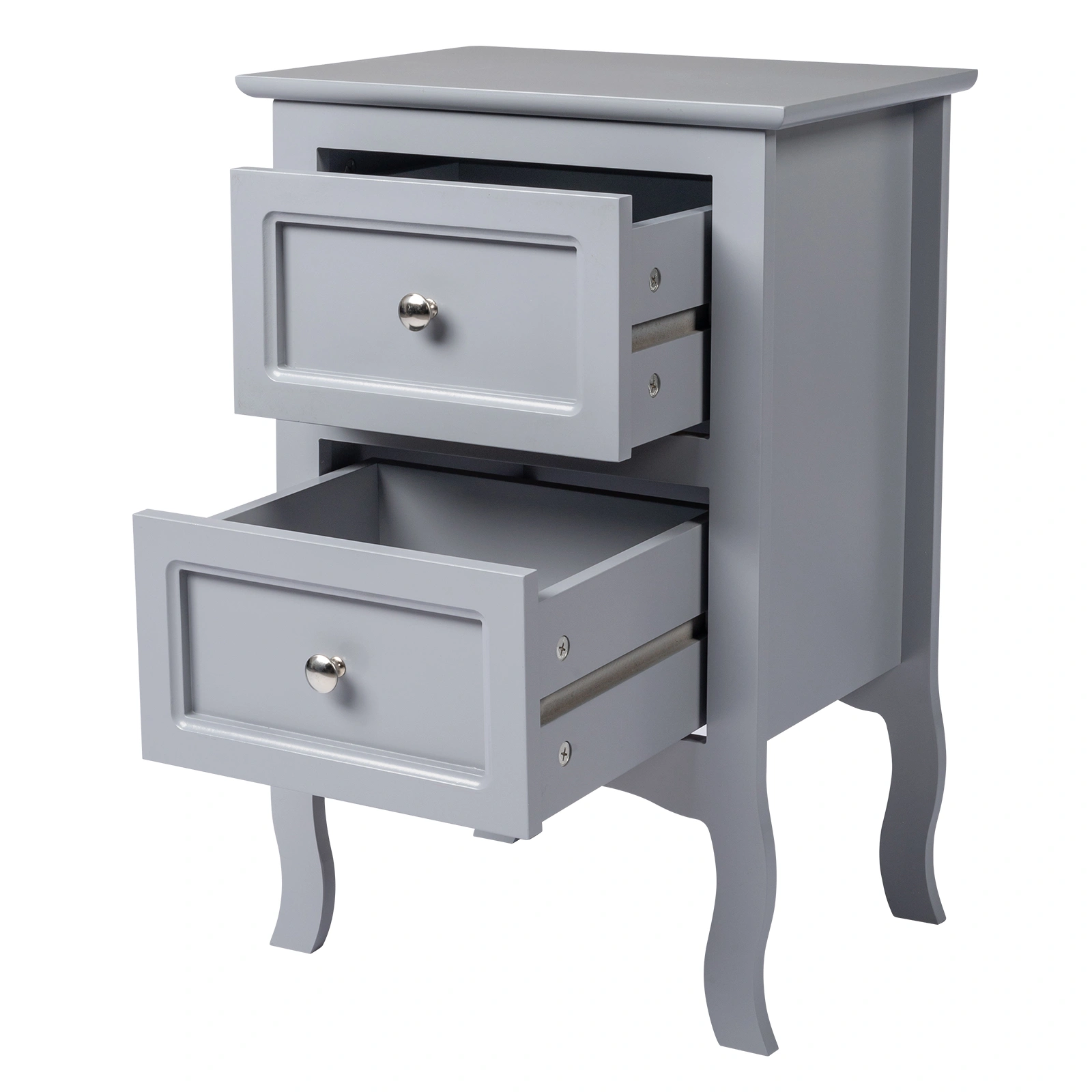 2pcs Country Style Two-Tier Night Tables Large Size Grace view 18