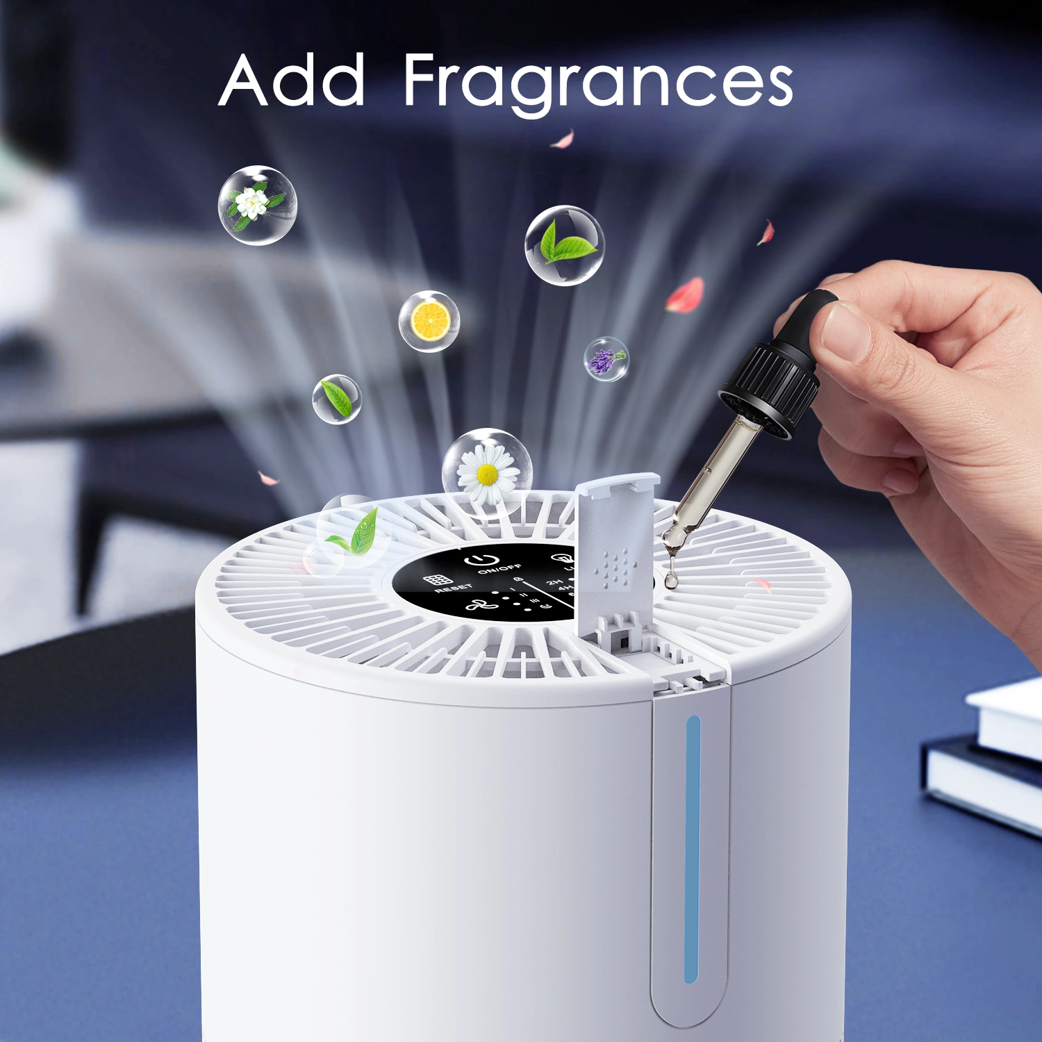 (Amazon&TEMU: Prohibited,No weekend orders.)MOOKA 300Sq.ft Air Purifier Cleaner HEPA Filter Remove Odor Dust Mold Home Allergies Smog view 7