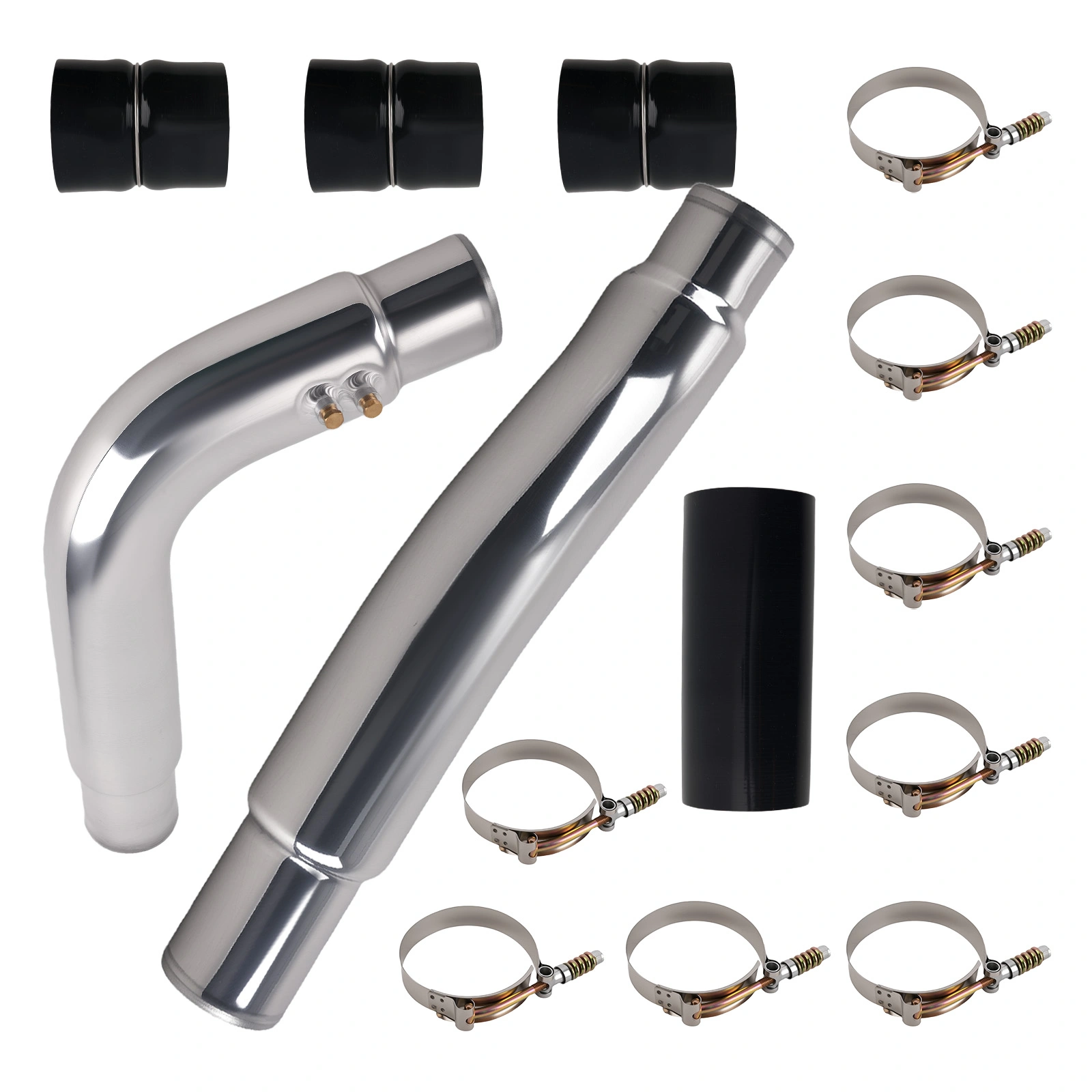Black Stainless Intercooler Pipe fit for Dodge Ram 5.9L Cummins Diesel 2003-07 view 6