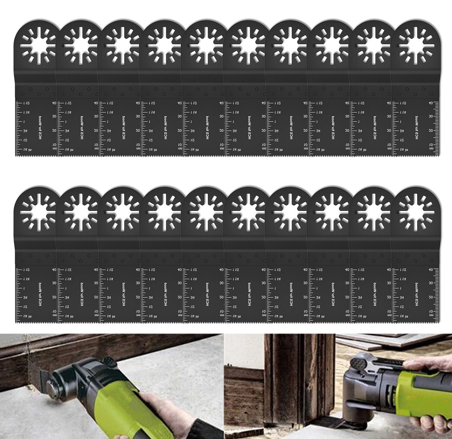 10PCS Oscillating Multi Tool Blades Wood Metal Cutter Saw Blades Compatible with DeWalt Fein view 3