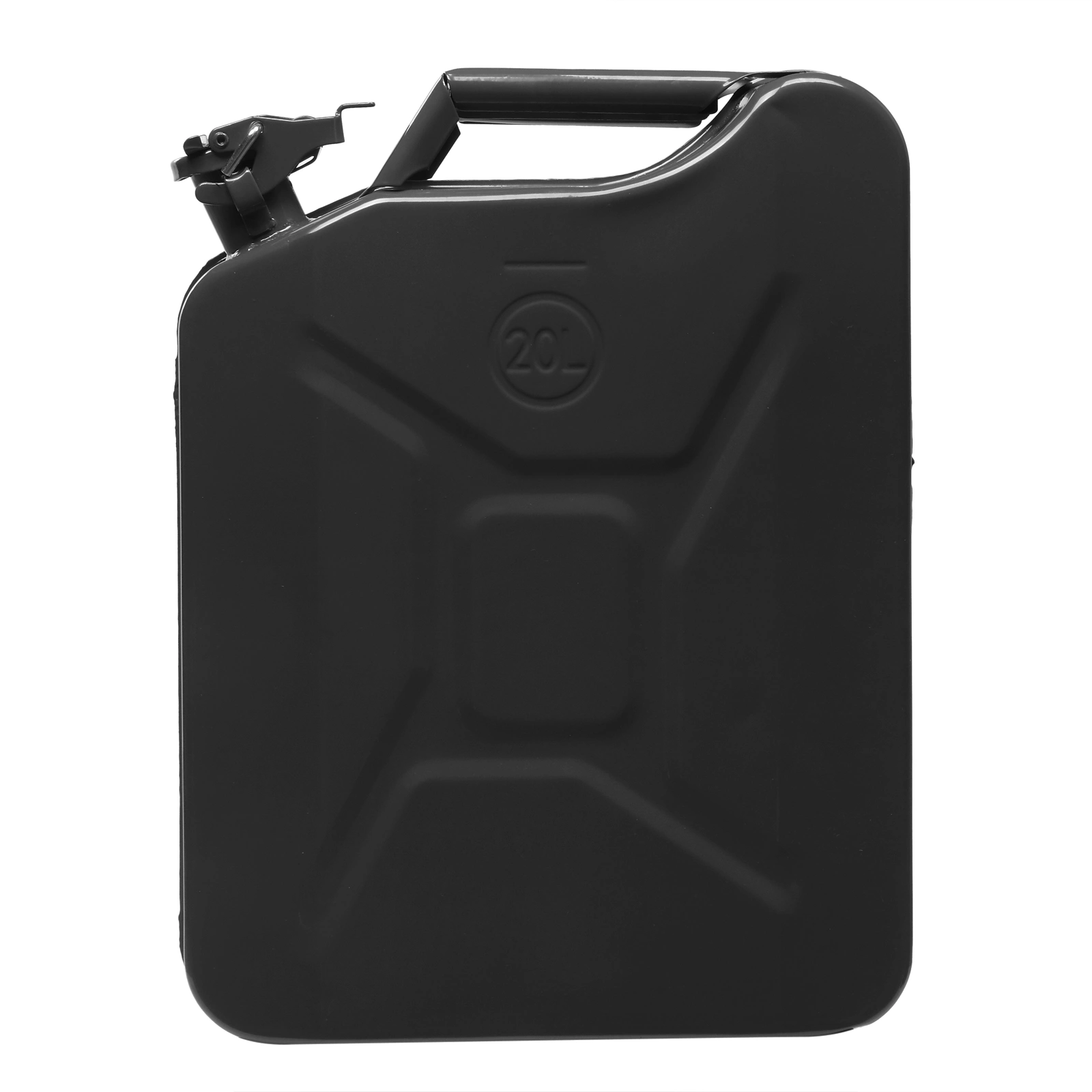 1-Piece 20L Black Steel Oil Drum, 0.6mm Iron Pour Pipe, Heavy Duty Fuel Storage Can view 5