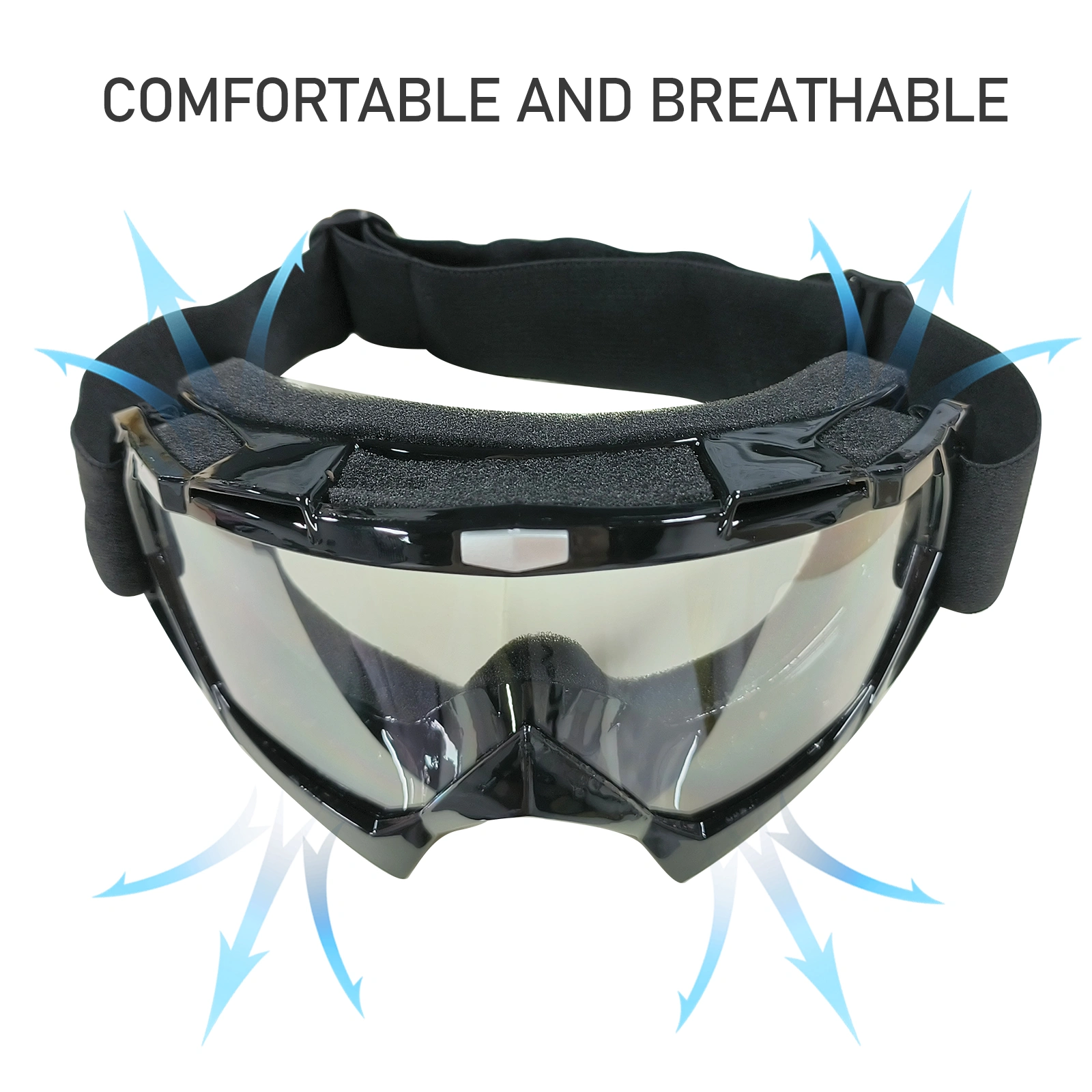 Windproof Anti-Scratch Dustproof Motorcycle Riding Goggles Ski Goggles Racing Goggles view 5