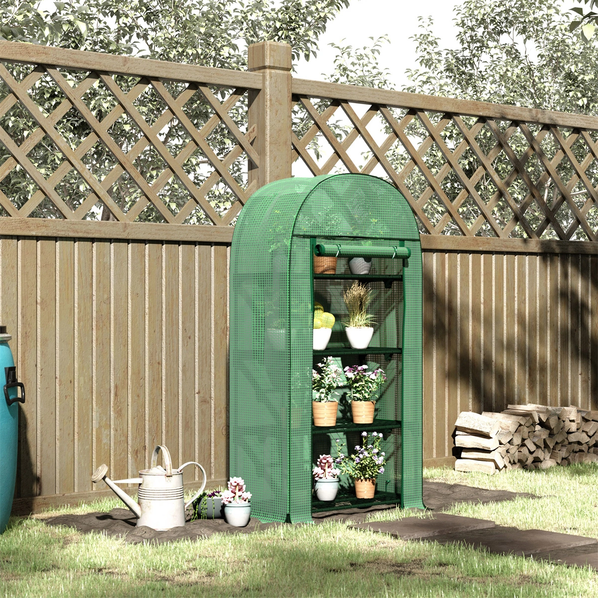 Mini Walk-in Greenhouse, Portable Garden Growing Tent, Weather Resistant Green House Cover