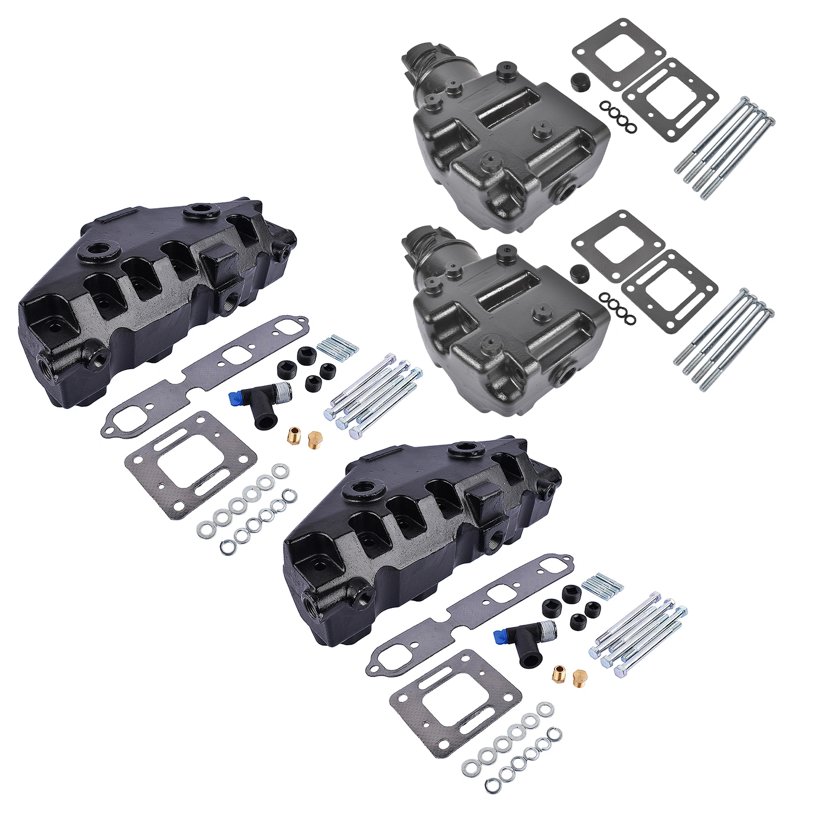 4x Manifold Riser Combo Kit Fit for MerCruiser 85-02 MerCruiser 175 44354A13 99746A8 view 7