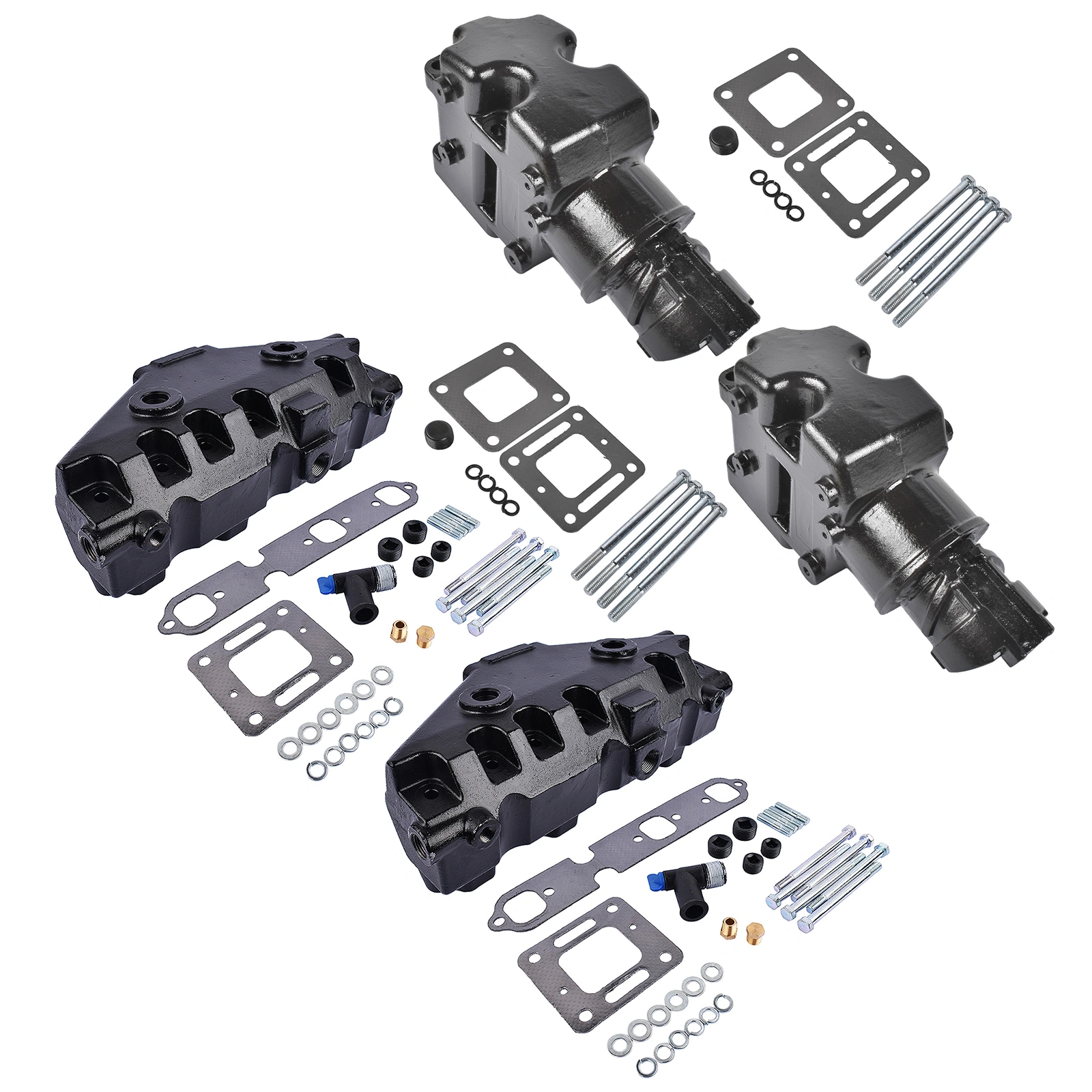 4x Manifold Riser Combo Kit Fit for MerCruiser 85-02 MerCruiser 175 44354A13 99746A8 view 8