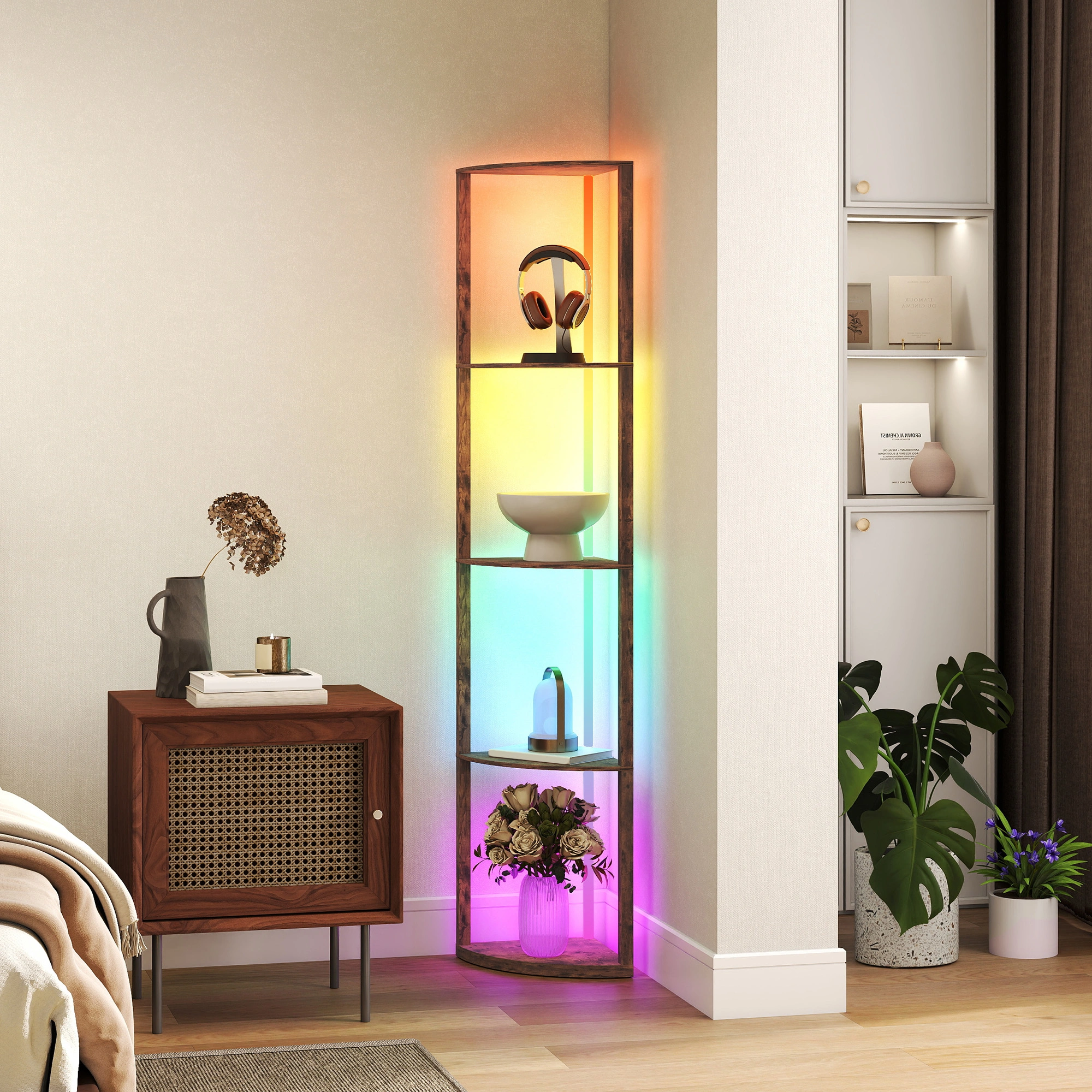 Modern Floor Lamp with LED Light, 3-Way Touch Control, 360° Rotatable Head, Standing Lamp for Living Room, Bedroom, Office view 5
