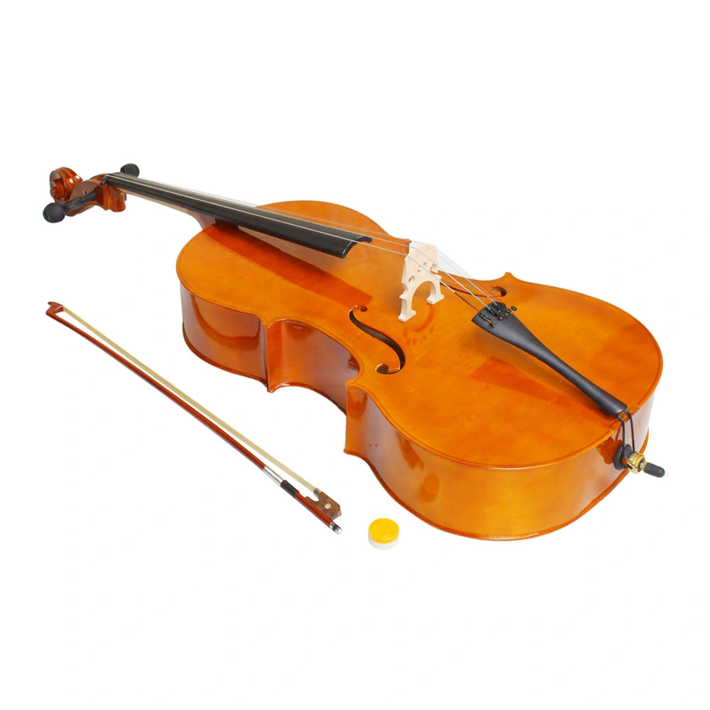 4/4 Full Size Cello Kit - Natural Wood Finish - Includes Cello Bag, Bow, Rosin & Bridge - Traditional Classical Instrument (138 characters) view 11