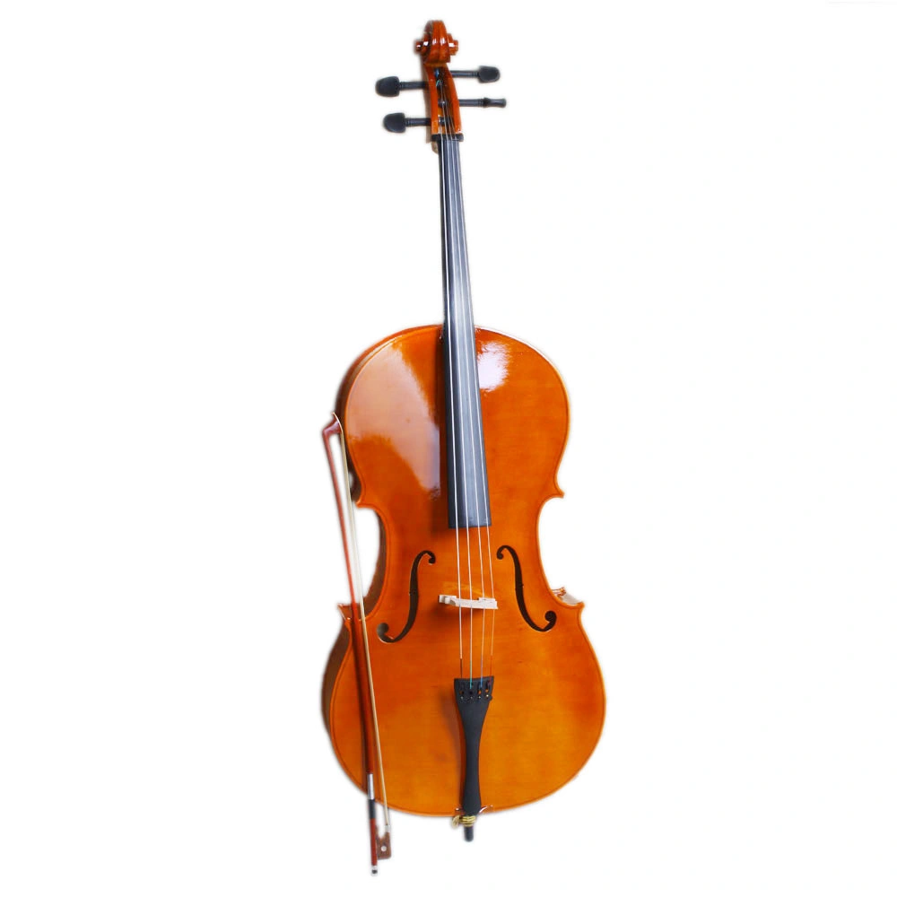 4/4 Full Size Cello Kit - Natural Wood Finish - Includes Cello Bag, Bow, Rosin & Bridge - Traditional Classical Instrument (138 characters) view 4