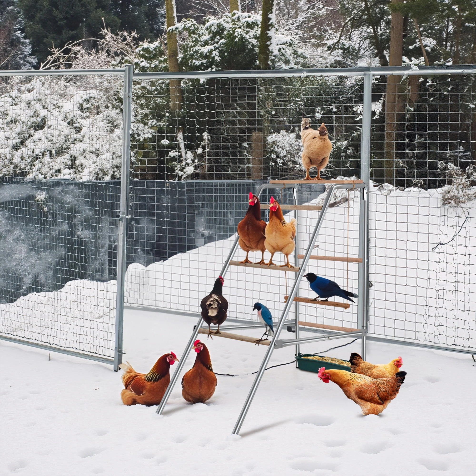 103*50*100cm Outdoor chicken perch view 3