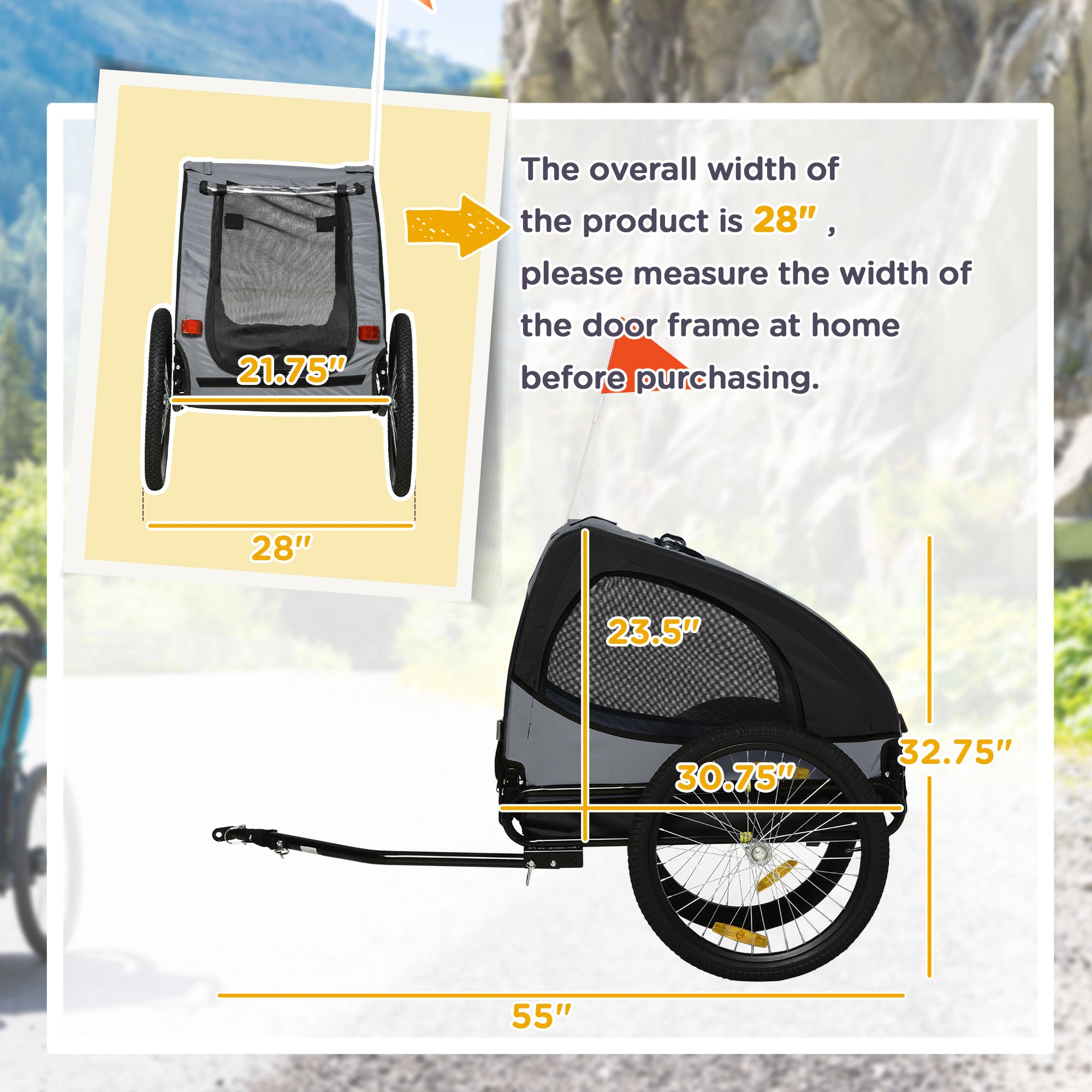 Pet Bicycle Cart Amazon ShippingProhibited by WalMart view 2