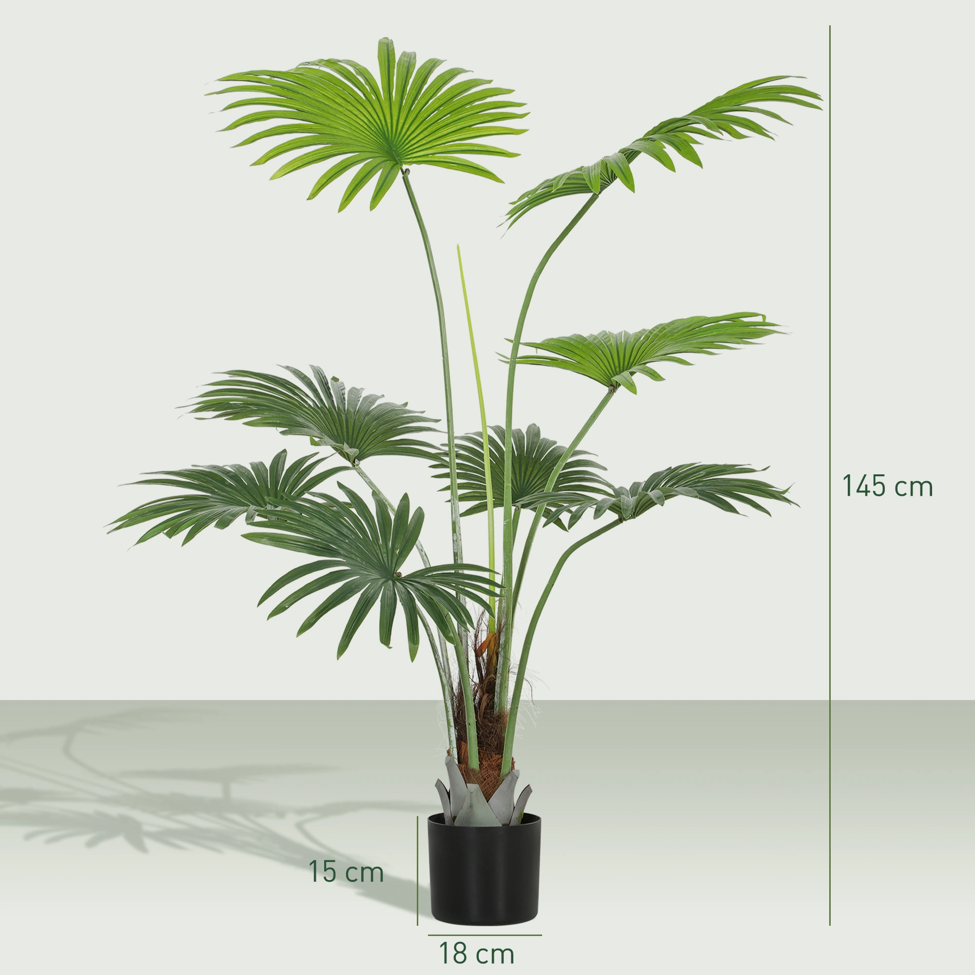 Modern Artificial Plant with Decorative Pot - 35in Faux Greenery Indoor Outdoor Home Garden Décor view 4