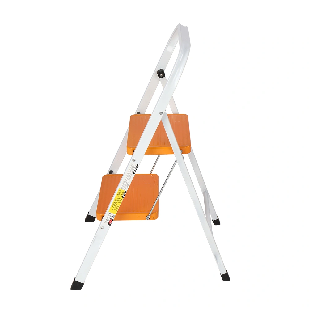 2 Step Folding Ladder Steel Anti-Slip Sturdy Wide Pedal Step Stool view 2