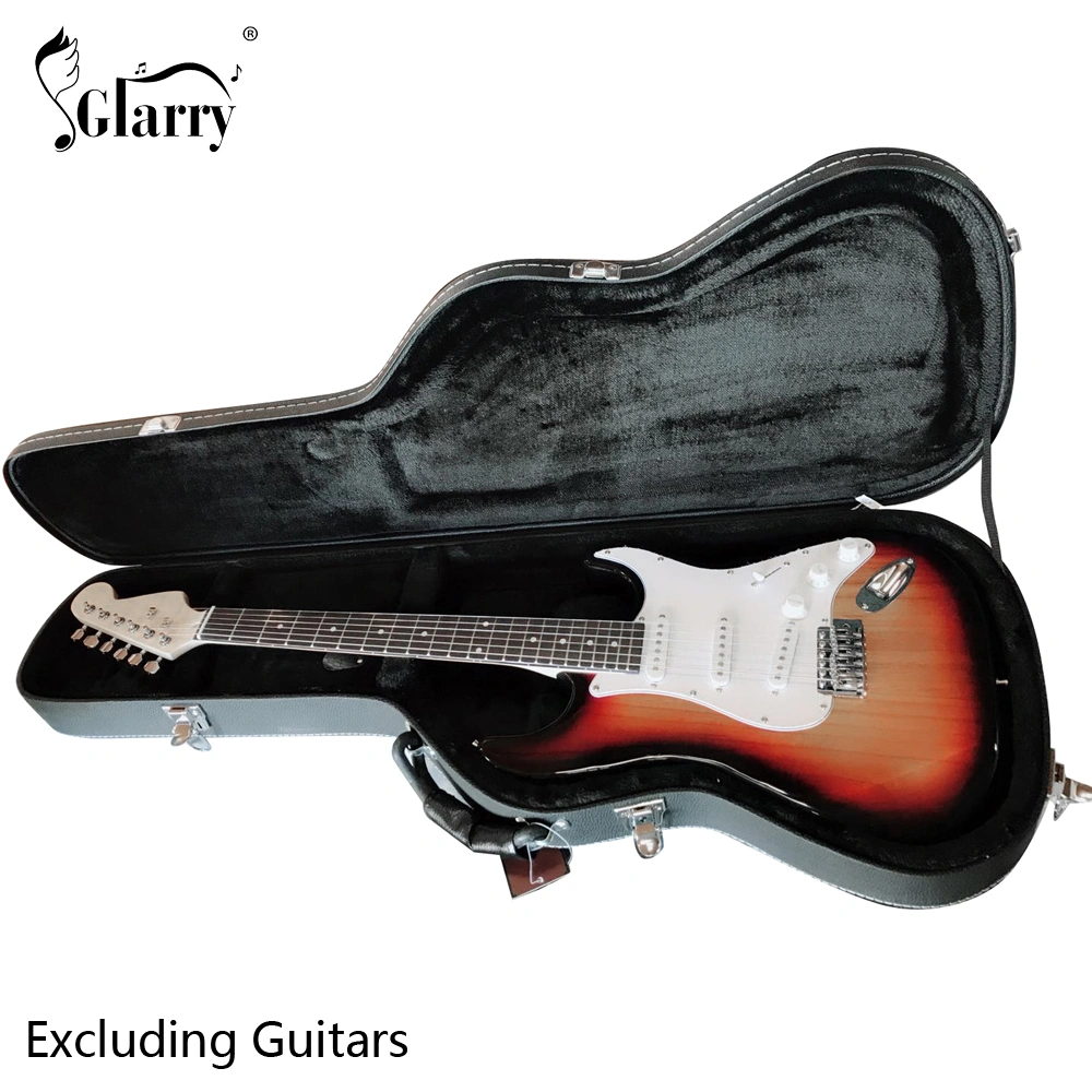ST High Grade Electric Guitar Hard Case Microgroove Flat Surface Straight Flange Black view 16
