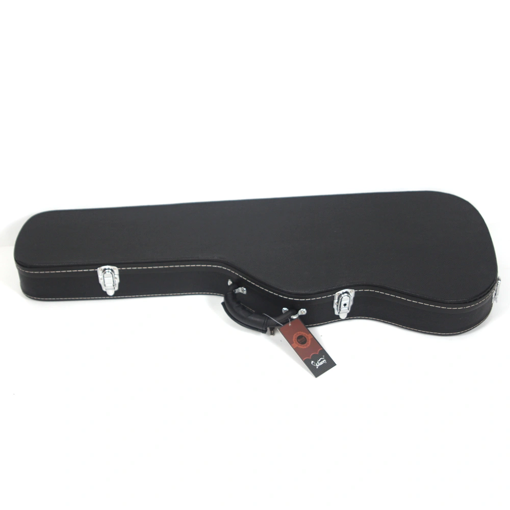 ST High Grade Electric Guitar Hard Case Microgroove Flat Surface Straight Flange Black view 3